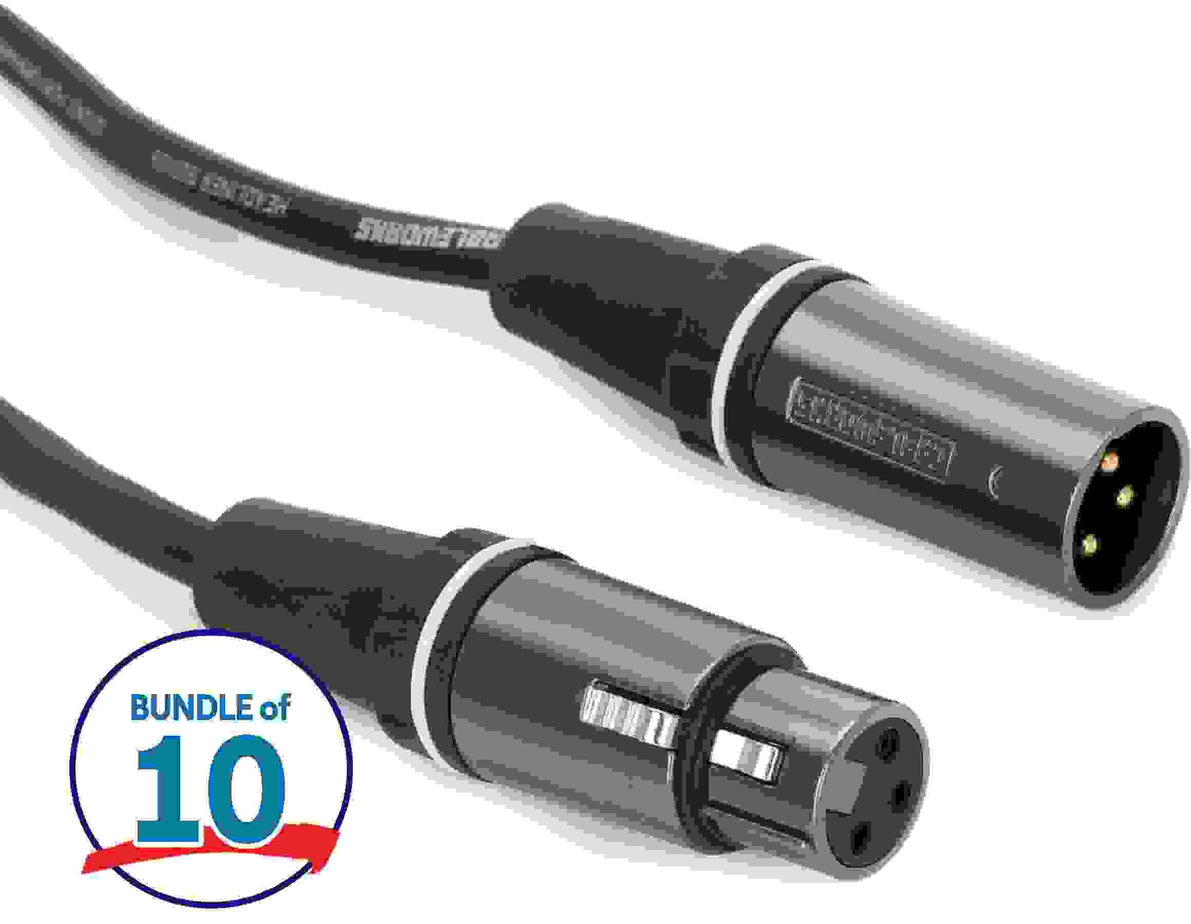 Gator Cableworks Headliner Series Microphone Cable - 50 foot (10-pack)