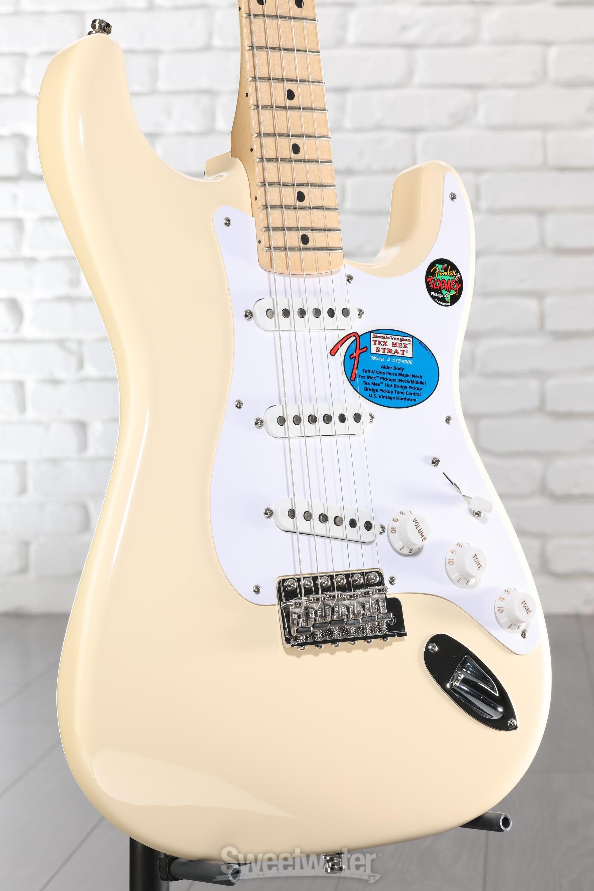 Fender Jimmie Vaughan Tex-Mex Stratocaster - Olympic White with