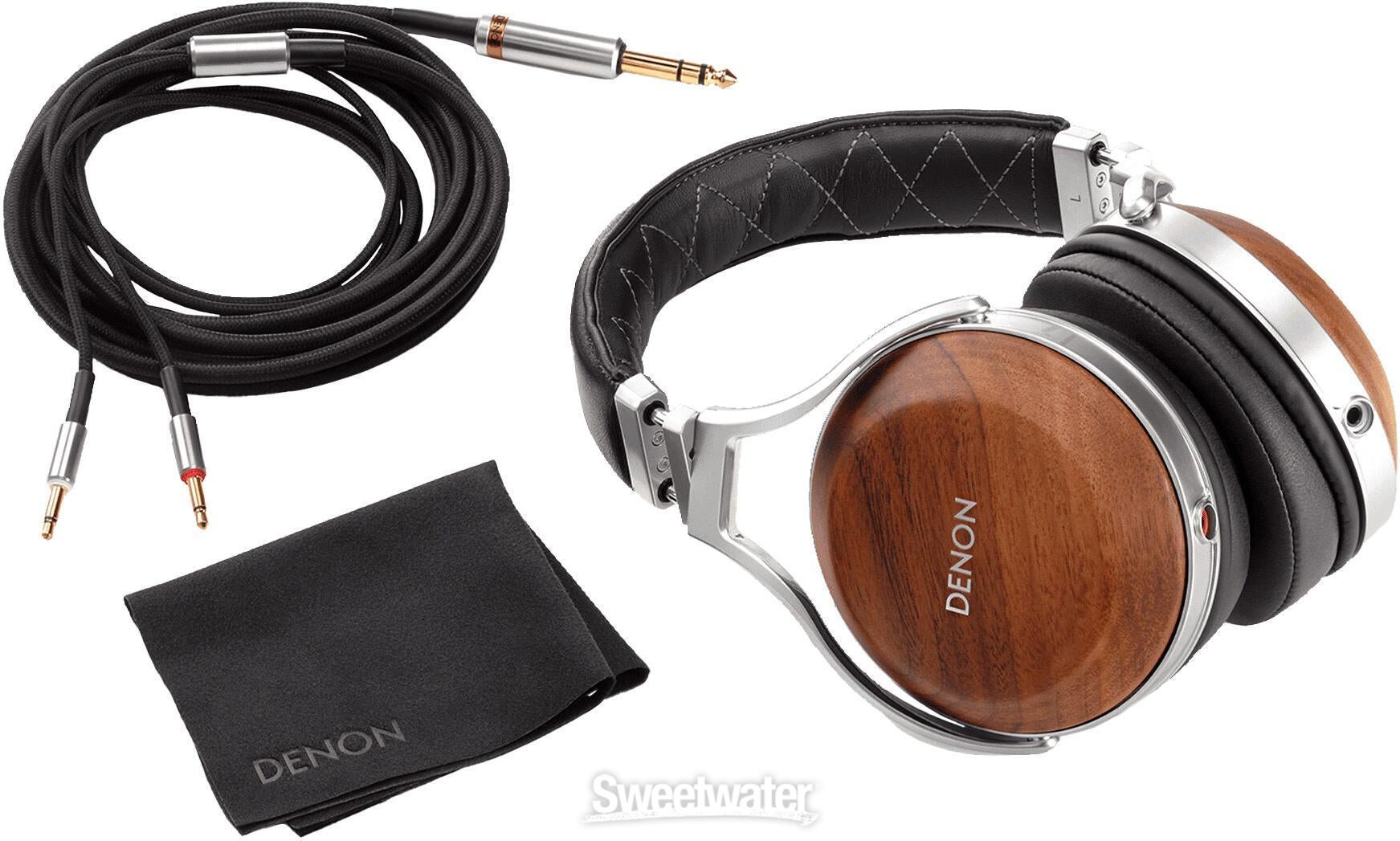 Denon AH-D7200 Closed-back Headphones - Brown | Sweetwater
