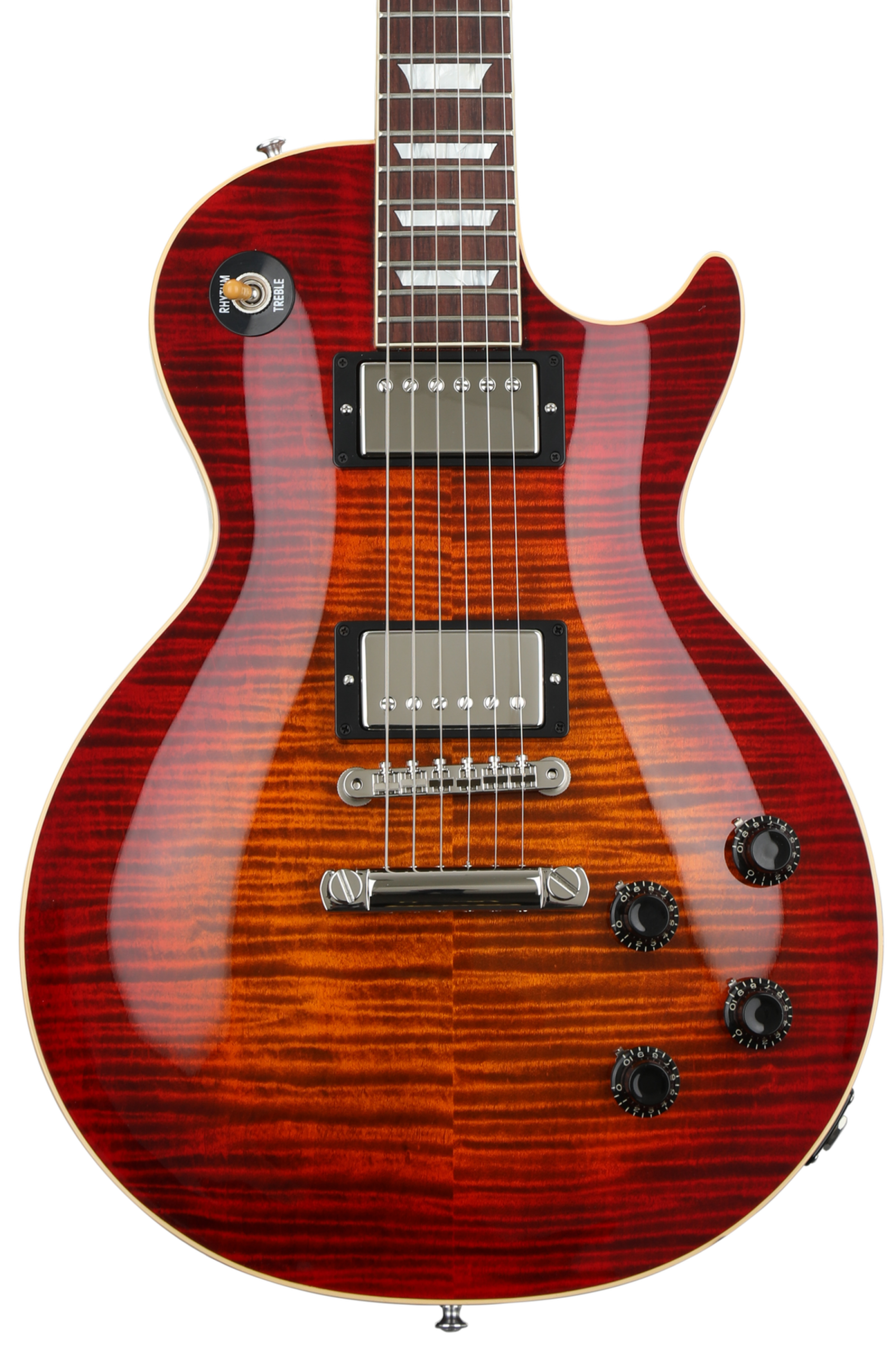 ギター Hard Aged LesPaul replica FlameMapleTop Gibson Custom Les Paul Standard Flame Top, Sweetwater Edition