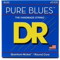 Photo of DR Strings PB-45 Pure Blues Quantum-Nickel/Round Core Bass Guitar Strings - .045-.105 Medium