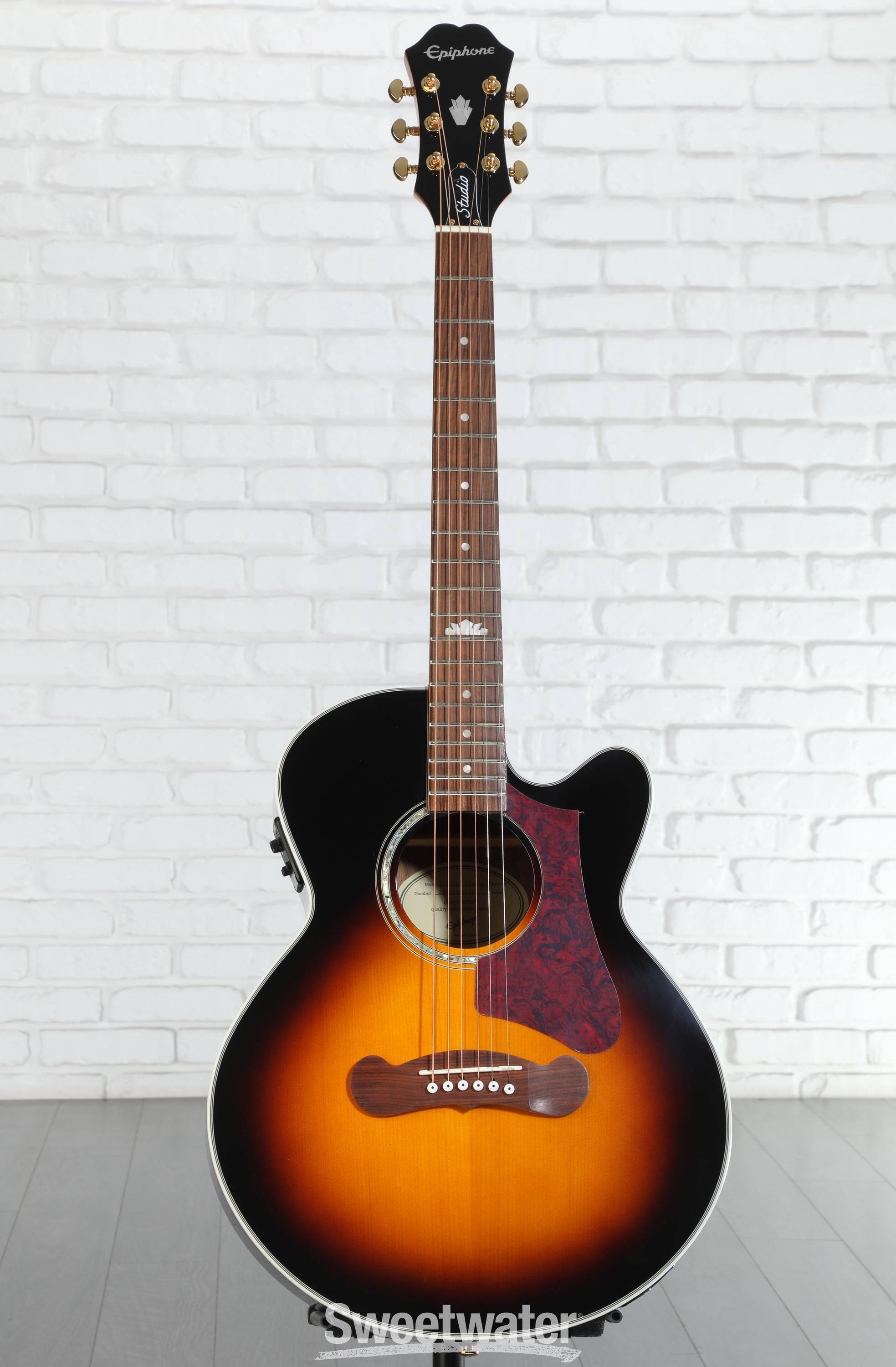 Epiphone J-200 EC Studio Parlor Acoustic-Electric Guitar - Vintage