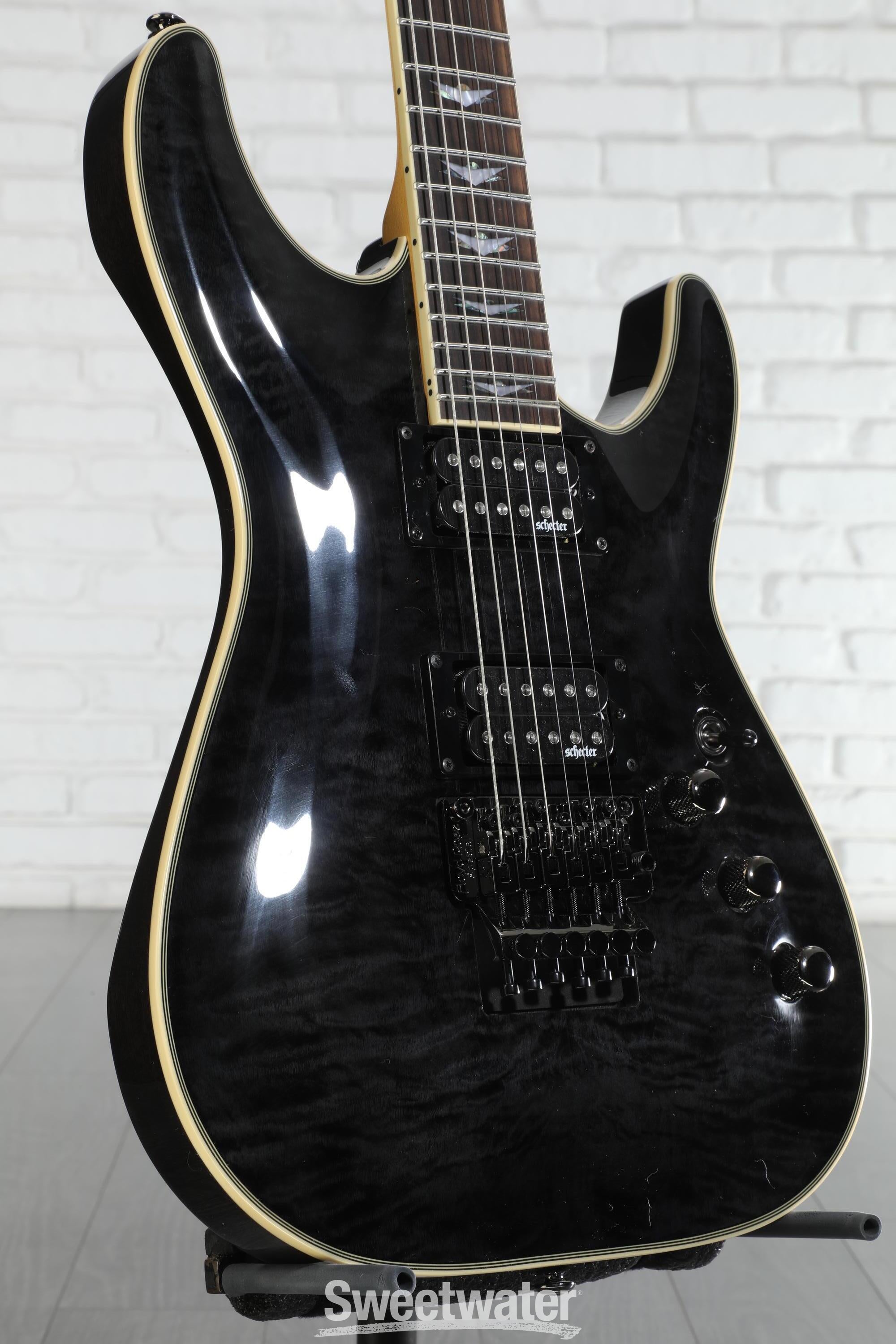 Schecter Omen Extreme-6 FR Electric Guitar - See-Thru Black