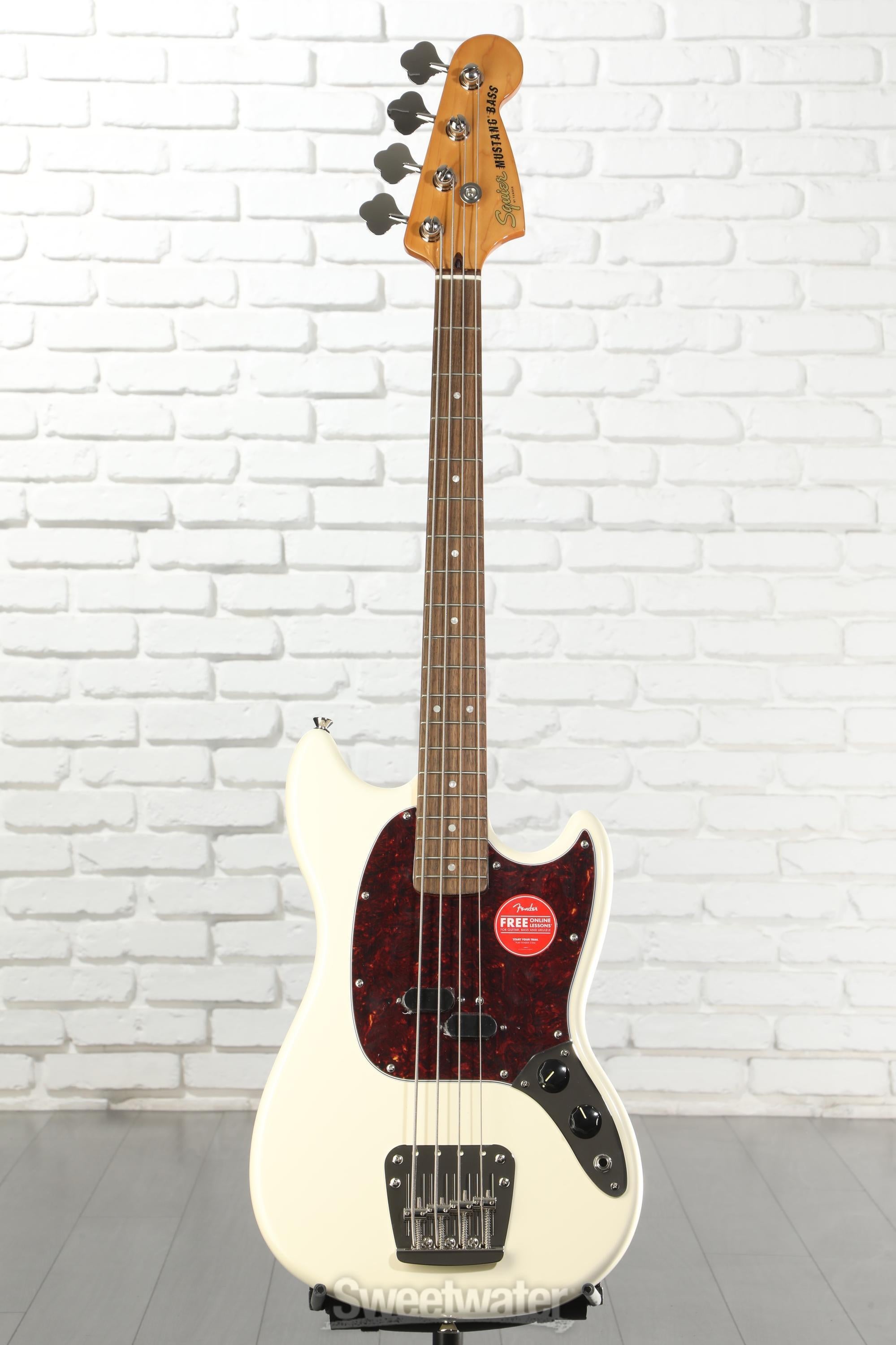 Squier Classic Vibe '60s Mustang Bass - Olympic White | Sweetwater