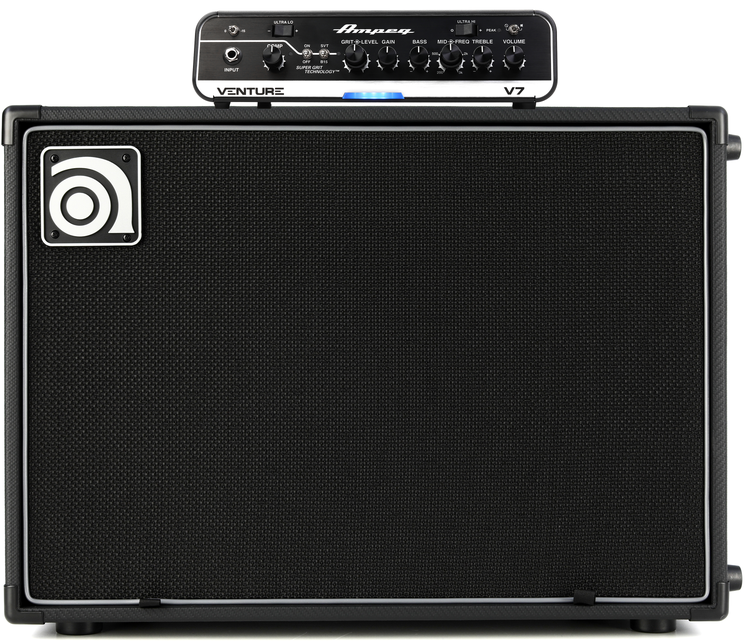Ampeg Venture V7 700-watt Bass Head and 2x10