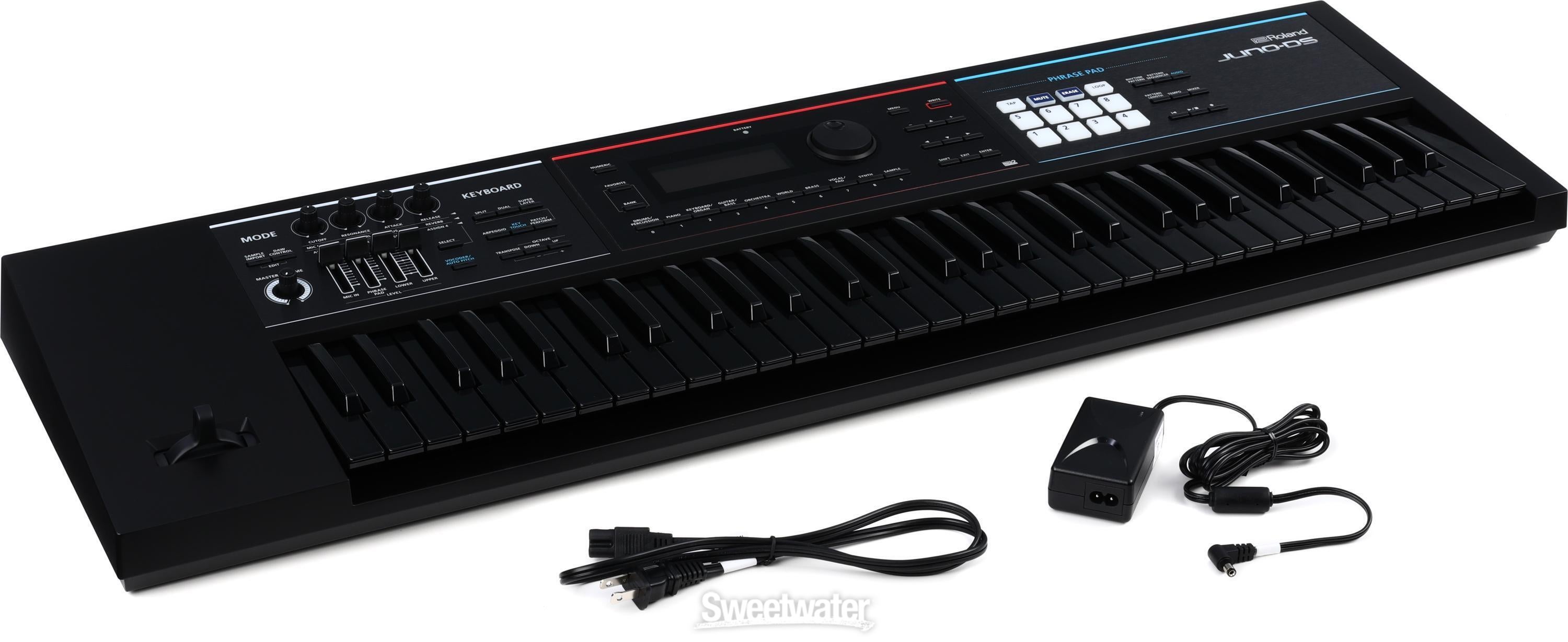 Roland Juno DS 61-key Synthesizer - Special Edition Black on Black |  Sweetwater