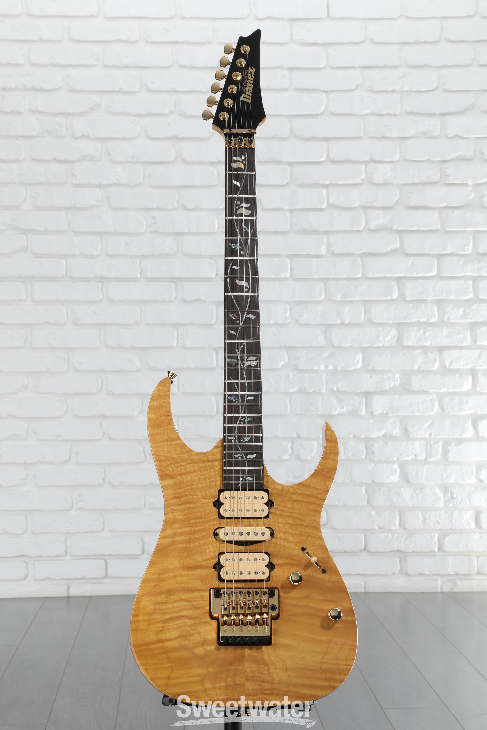 ギター Ibanez RG8570 j.custom Ibanez J Custom RG8570 Electric Guitar - Black Rutile