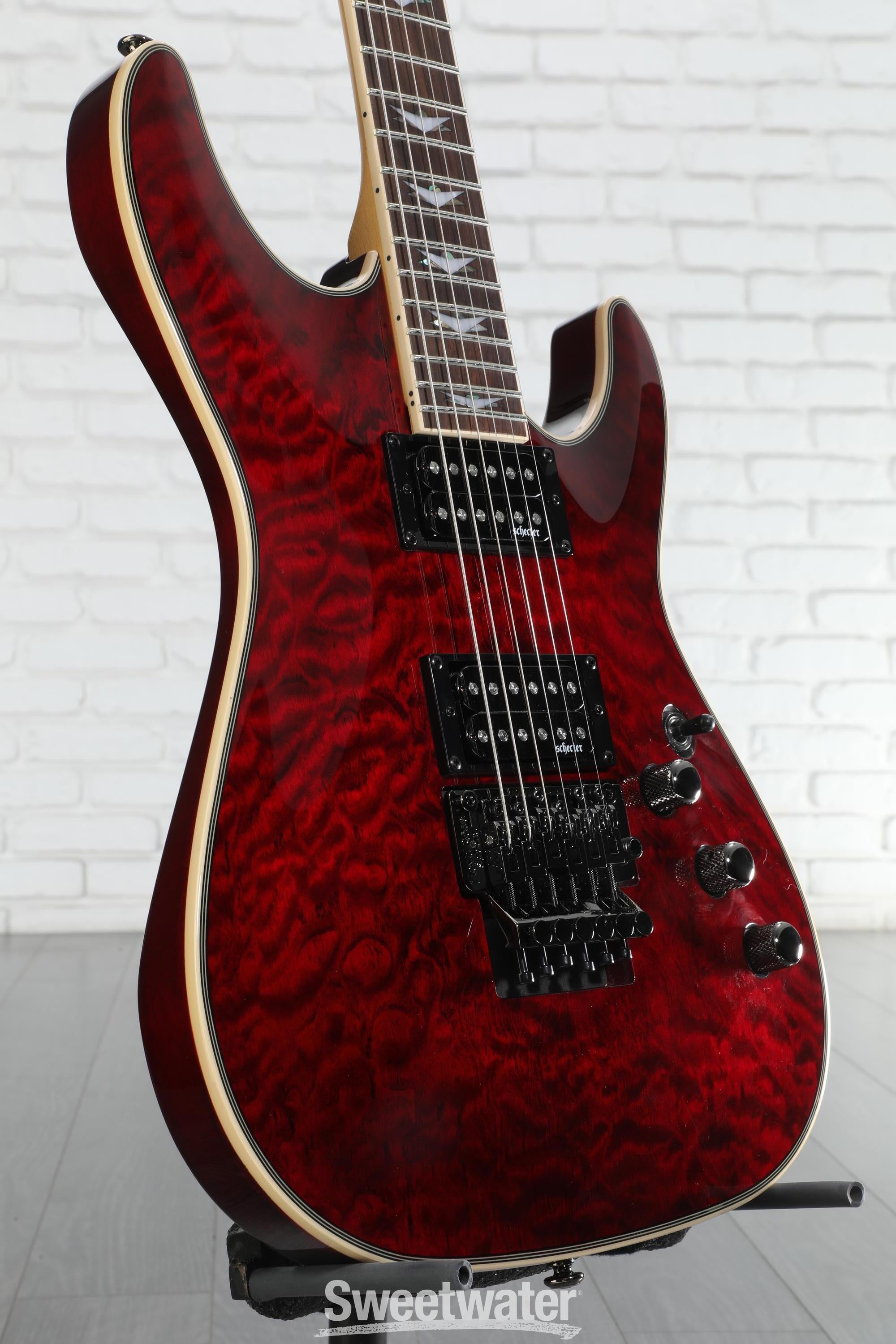Schecter Omen Extreme-6 FR Electric Guitar - Black Cherry