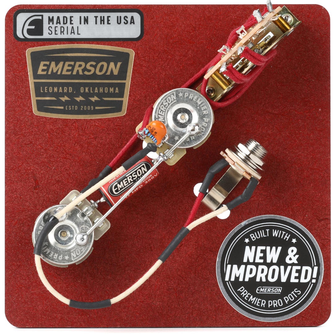 Emerson Custom 3-way Prewired Kit for Fender Telecaster - 250K Pots, No ...