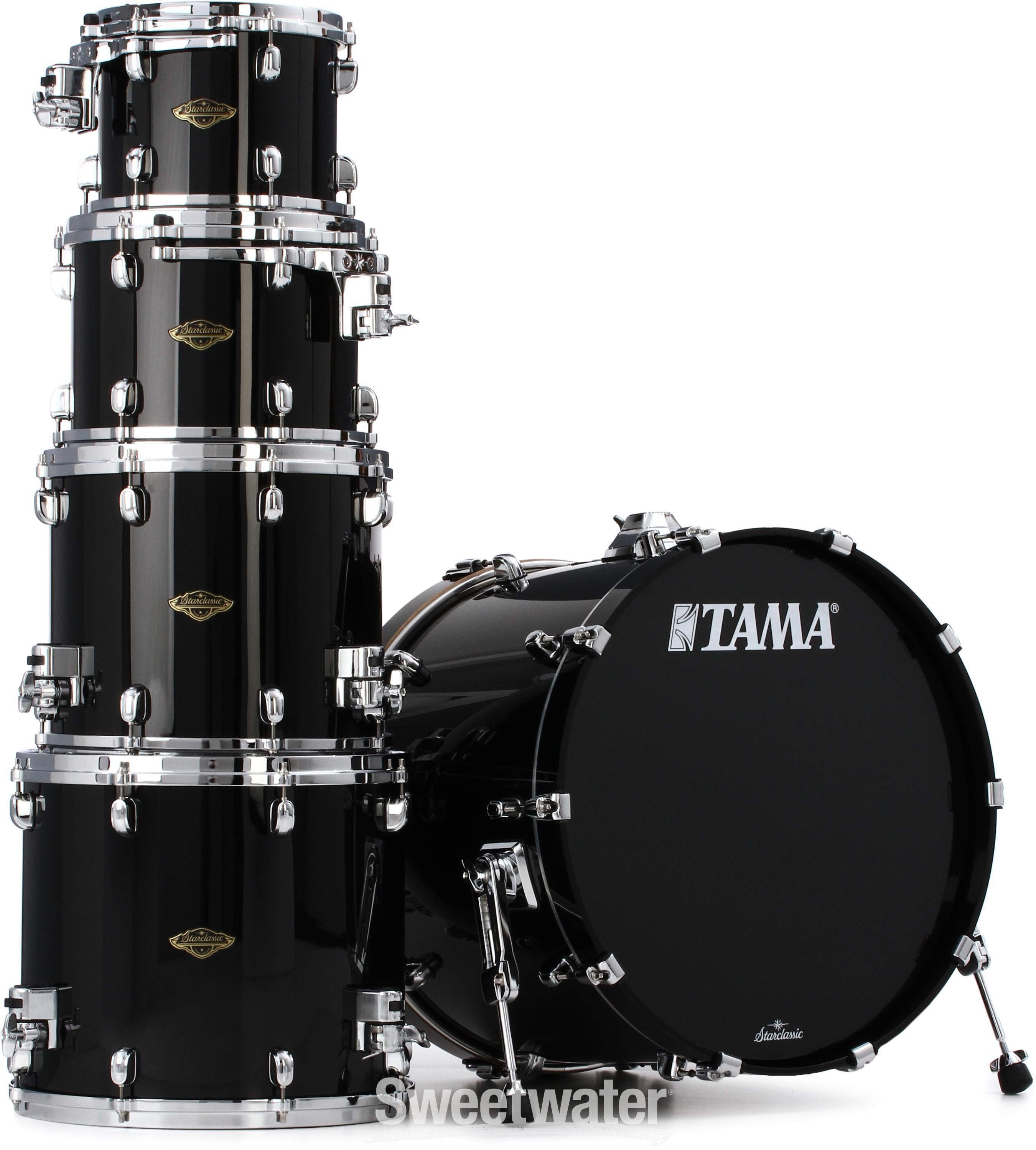 Tama Starclassic Walnut/Birch WBS52LS 5-piece Shell Pack - Piano Black