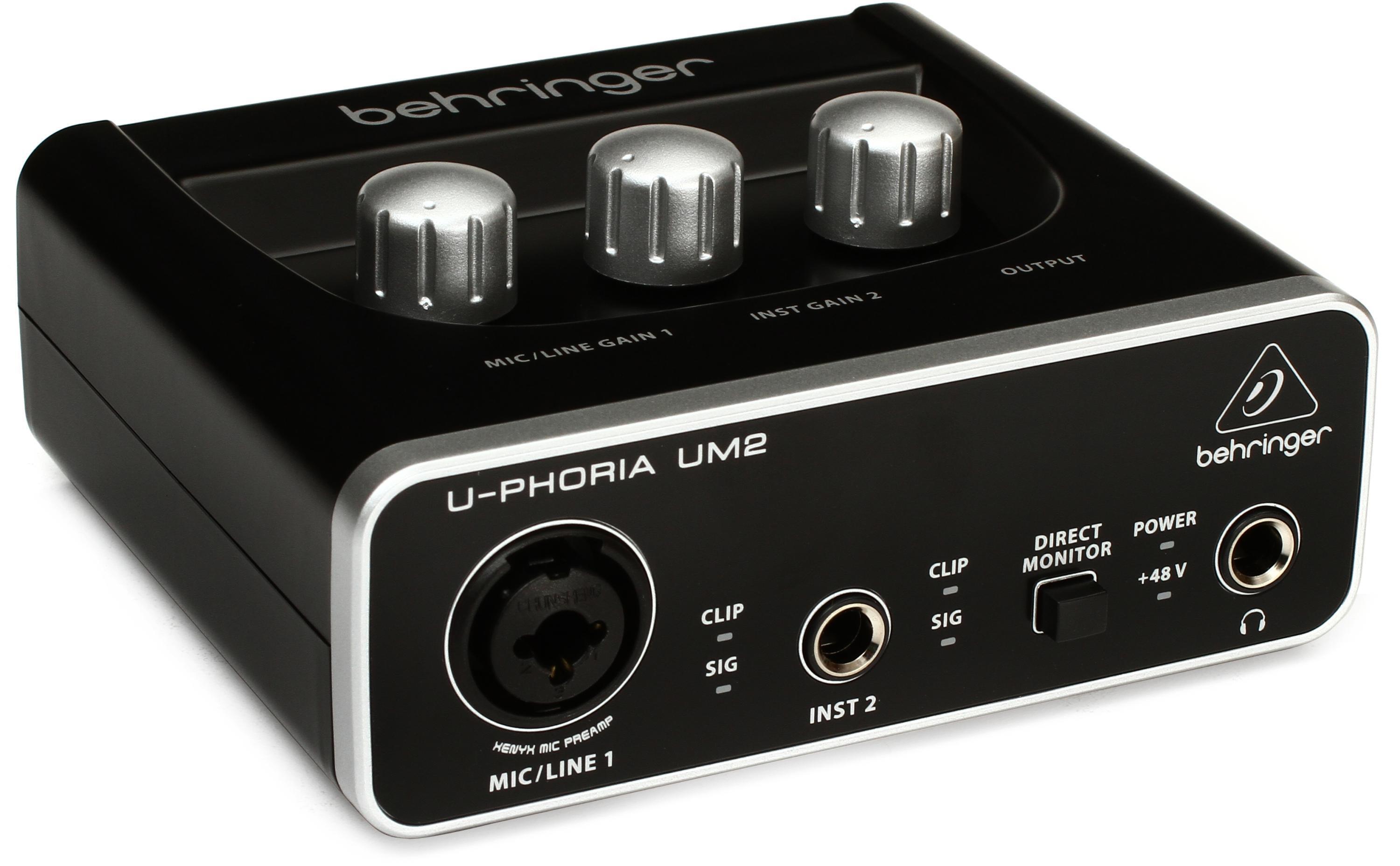 Bundled Item: Behringer U-Phoria UM2 USB Audio Interface
