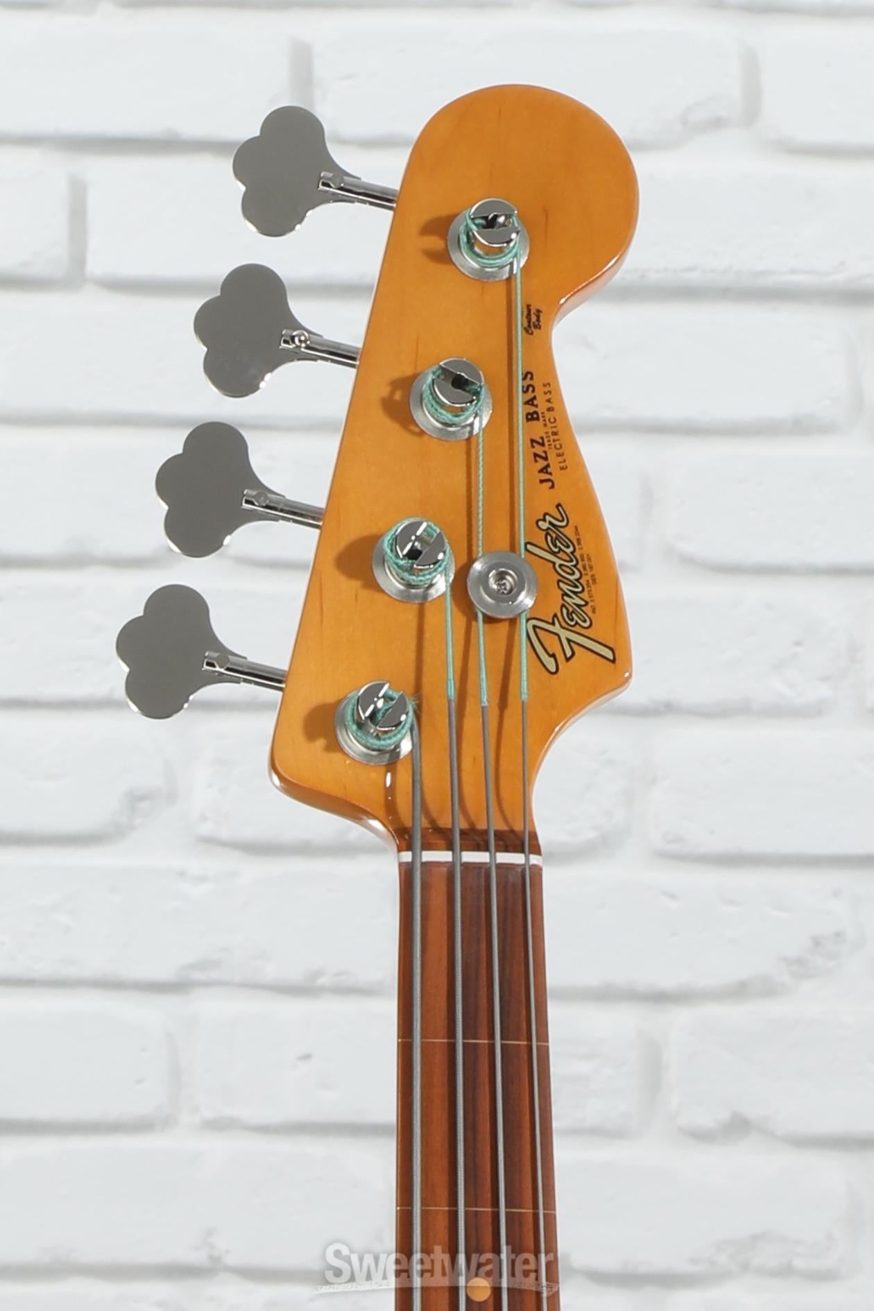 Fender Jaco Pastorius Fretless Jazz Bass Guitar 3-Color