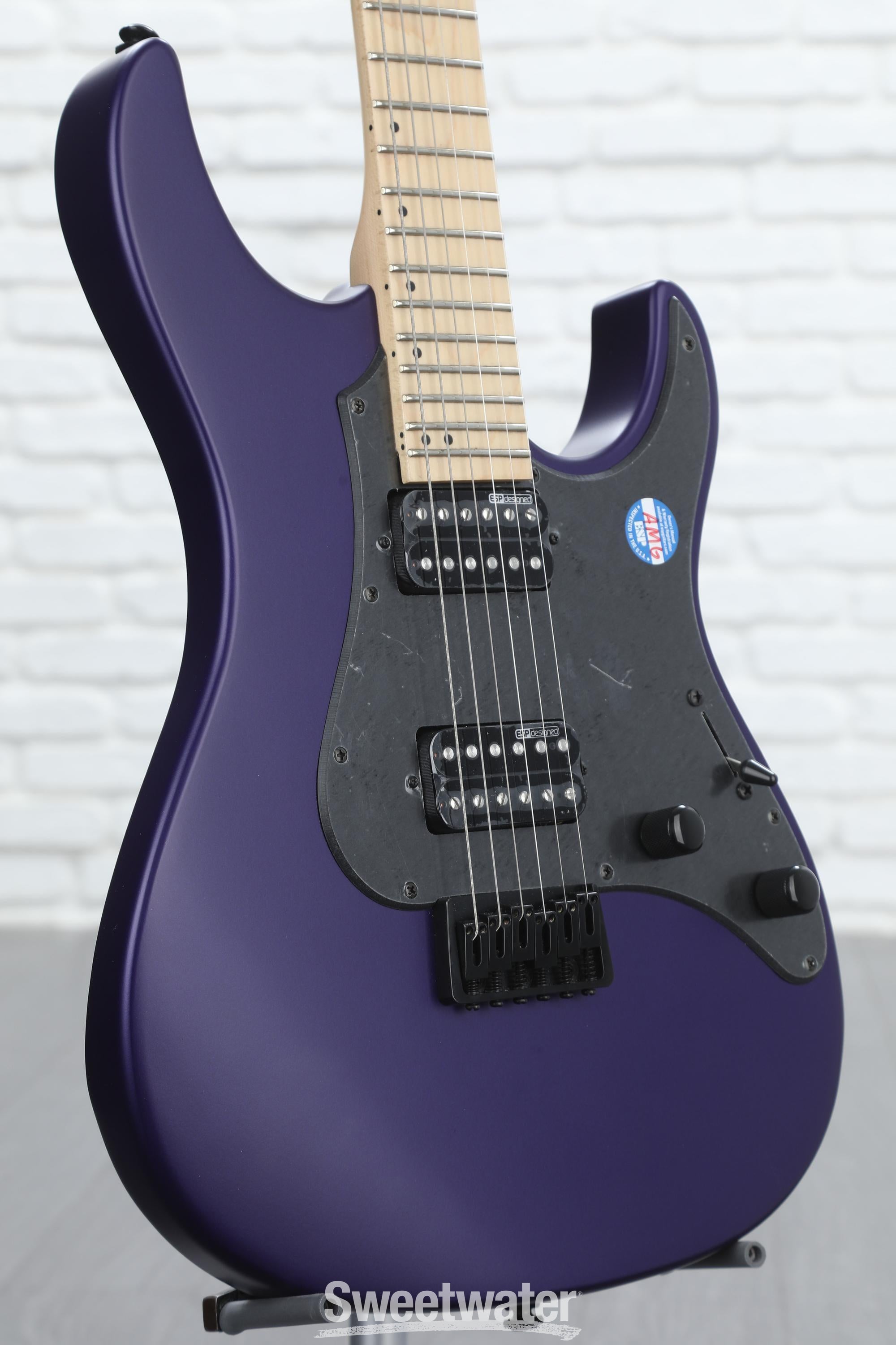 ESP LTD SN-200HT Electric Guitar - Dark Purple Metallic Satin