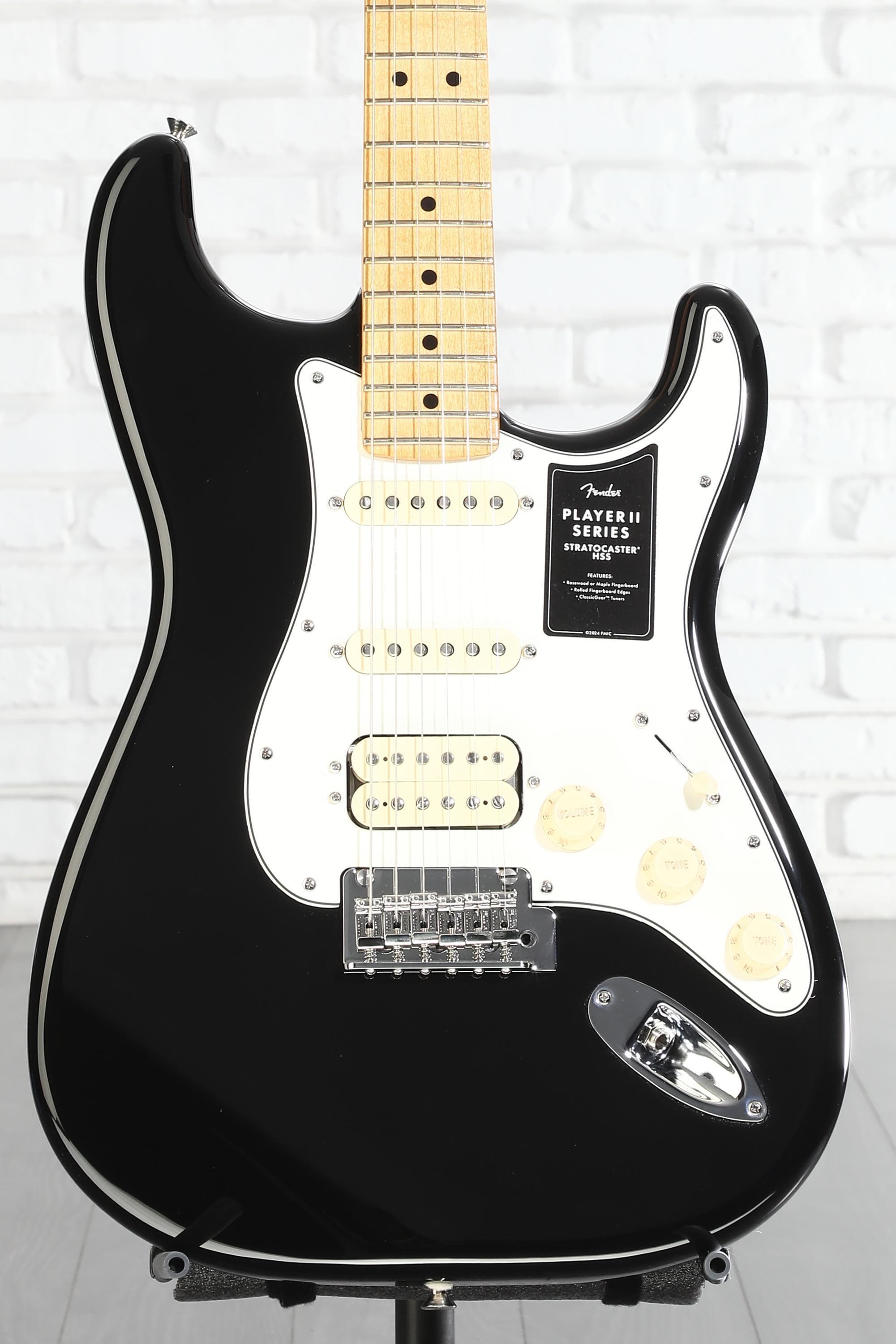 Fender Player II Stratocaster HSS Electric Guitar - Black with