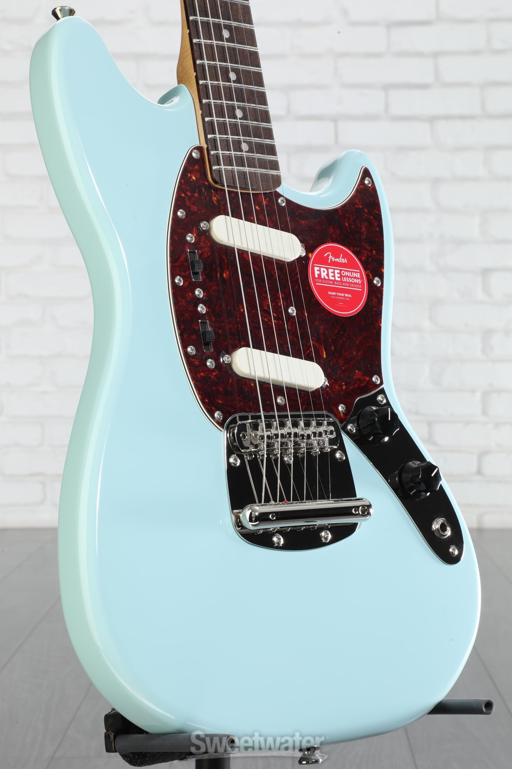 Squier Classic Vibe '60s Mustang Electric Guitar - Sonic Blue