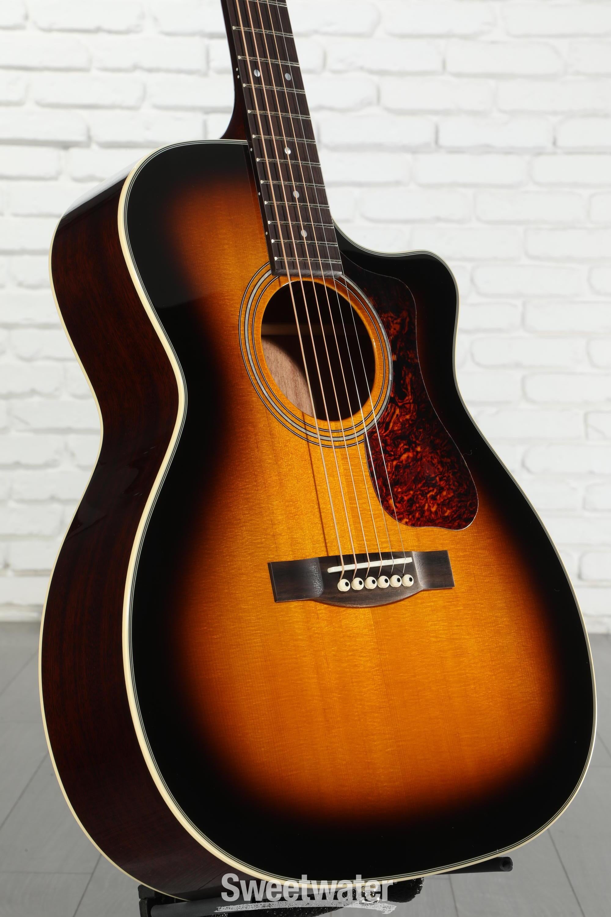 Guild ギルド エレアコ OM-140CE オール単板仕様 Guild OM-140CE Acoustic/Electric Guitar Natural w/ Gigbag