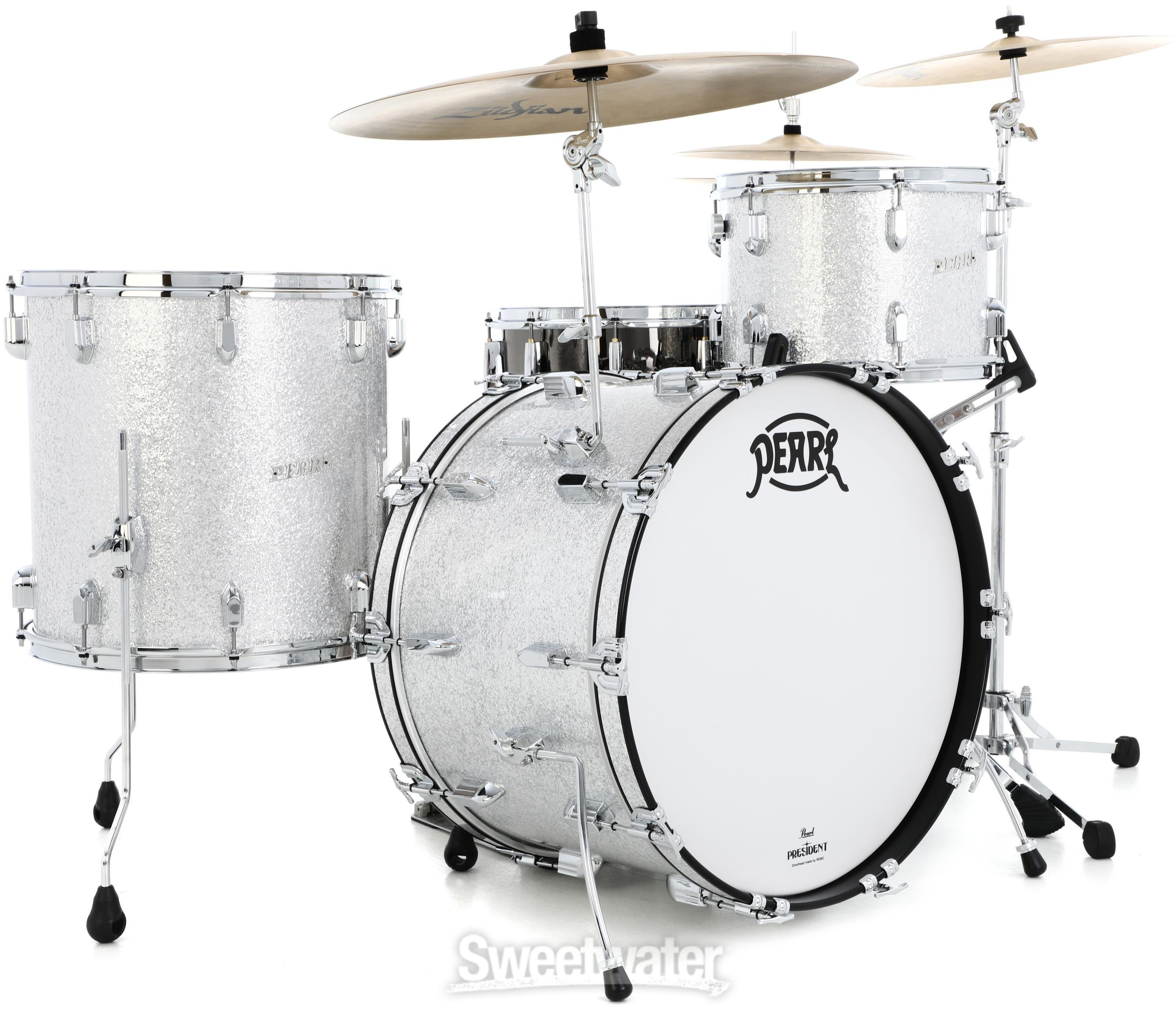 Pearl President Series Deluxe PSD923XP/C 3-piece Shell Pack - Silver Sparkle