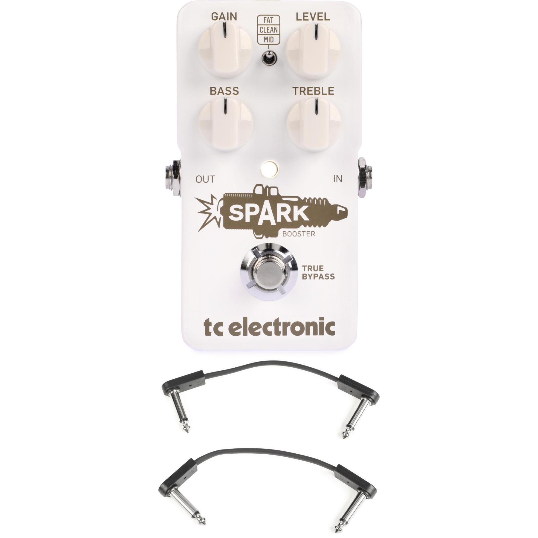 TC Electronic Spark Booster Pedal with EBS Patch Cables