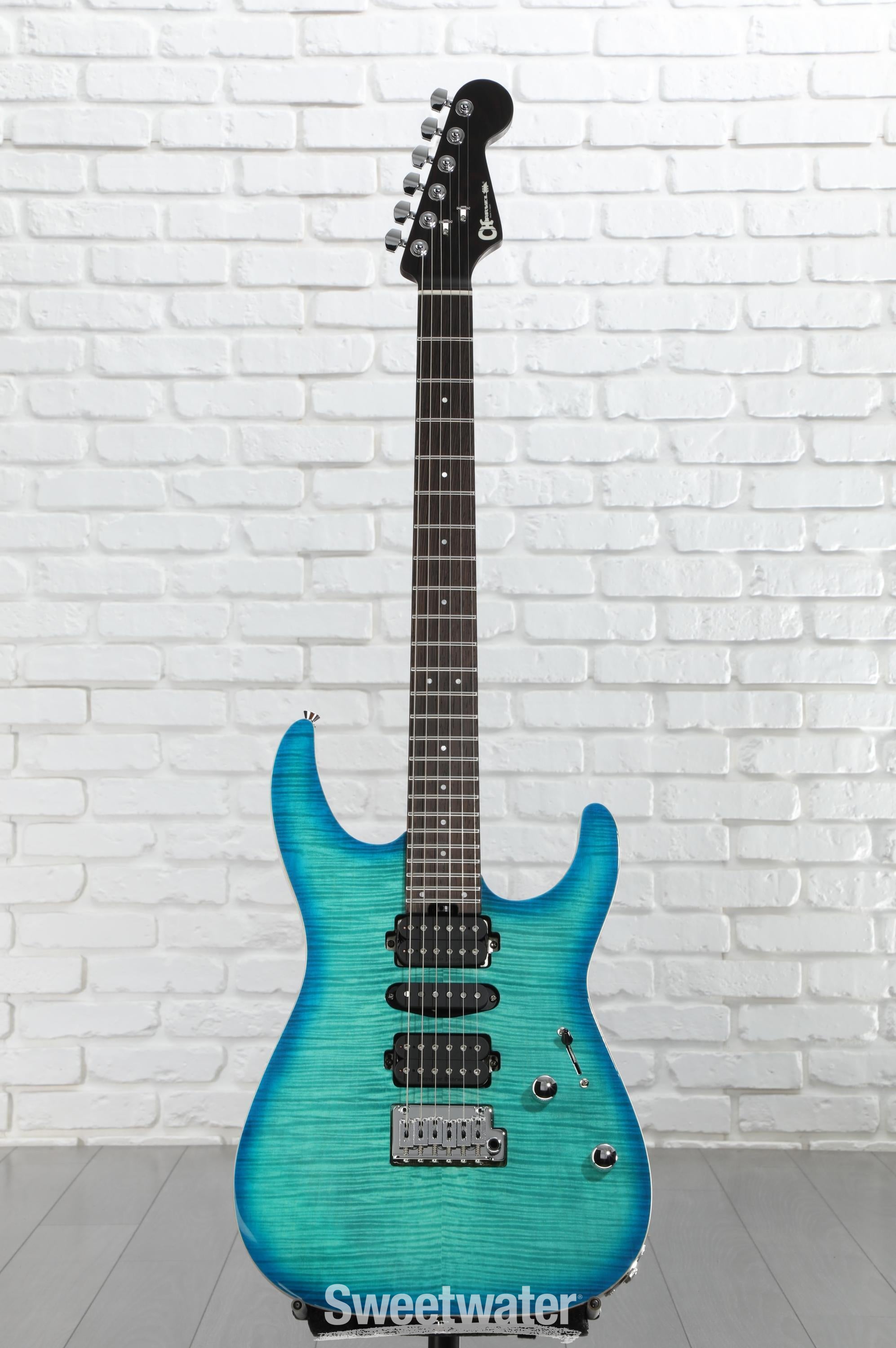 Charvel MJ DK24 HSH 2PT Electric Guitar - Caribbean Burst | Sweetwater