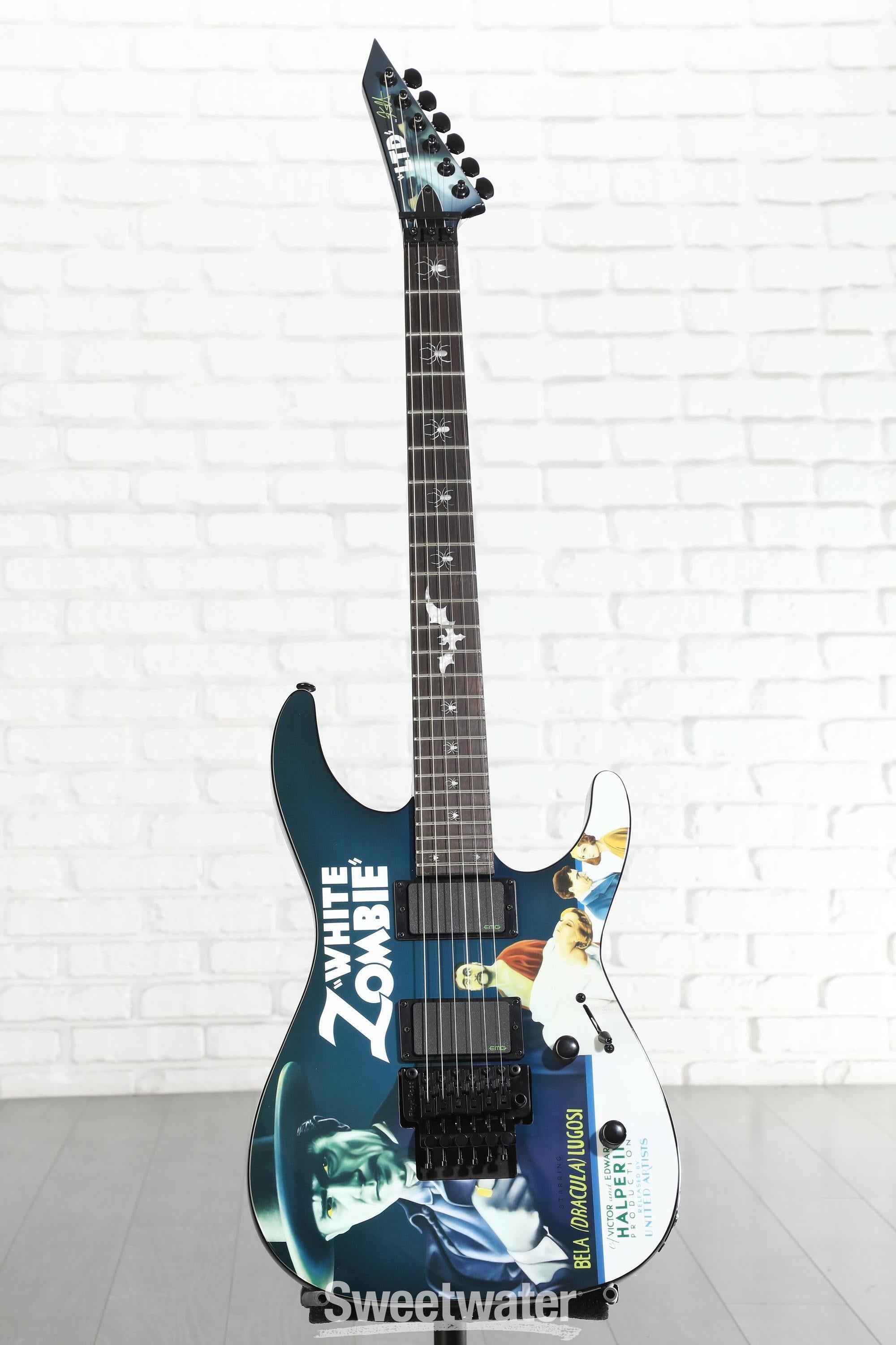 ESP LTD Kirk Hammett Signature KH-WZ White Zombie Electric Guitar