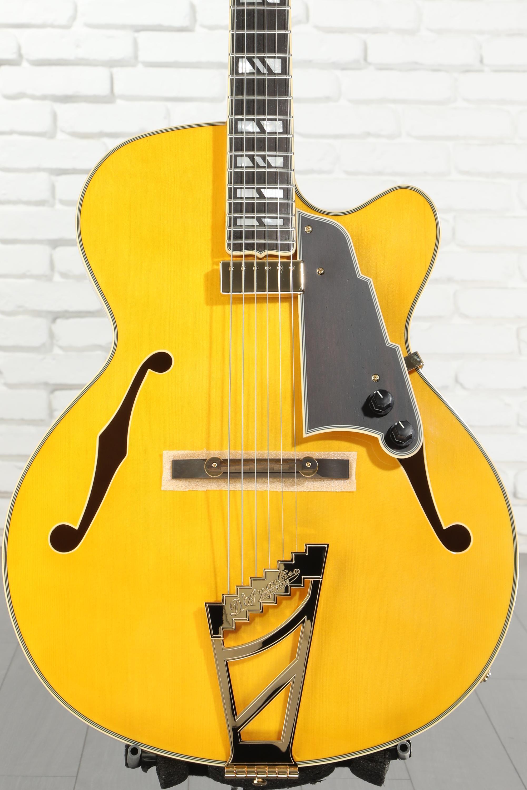 D'Angelico Excel 16 Hollowbody Electric Guitar - Amber | Sweetwater