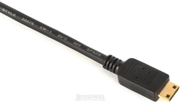 Canon HTC-100 Mini-HDMI Cable feet Sweetwater