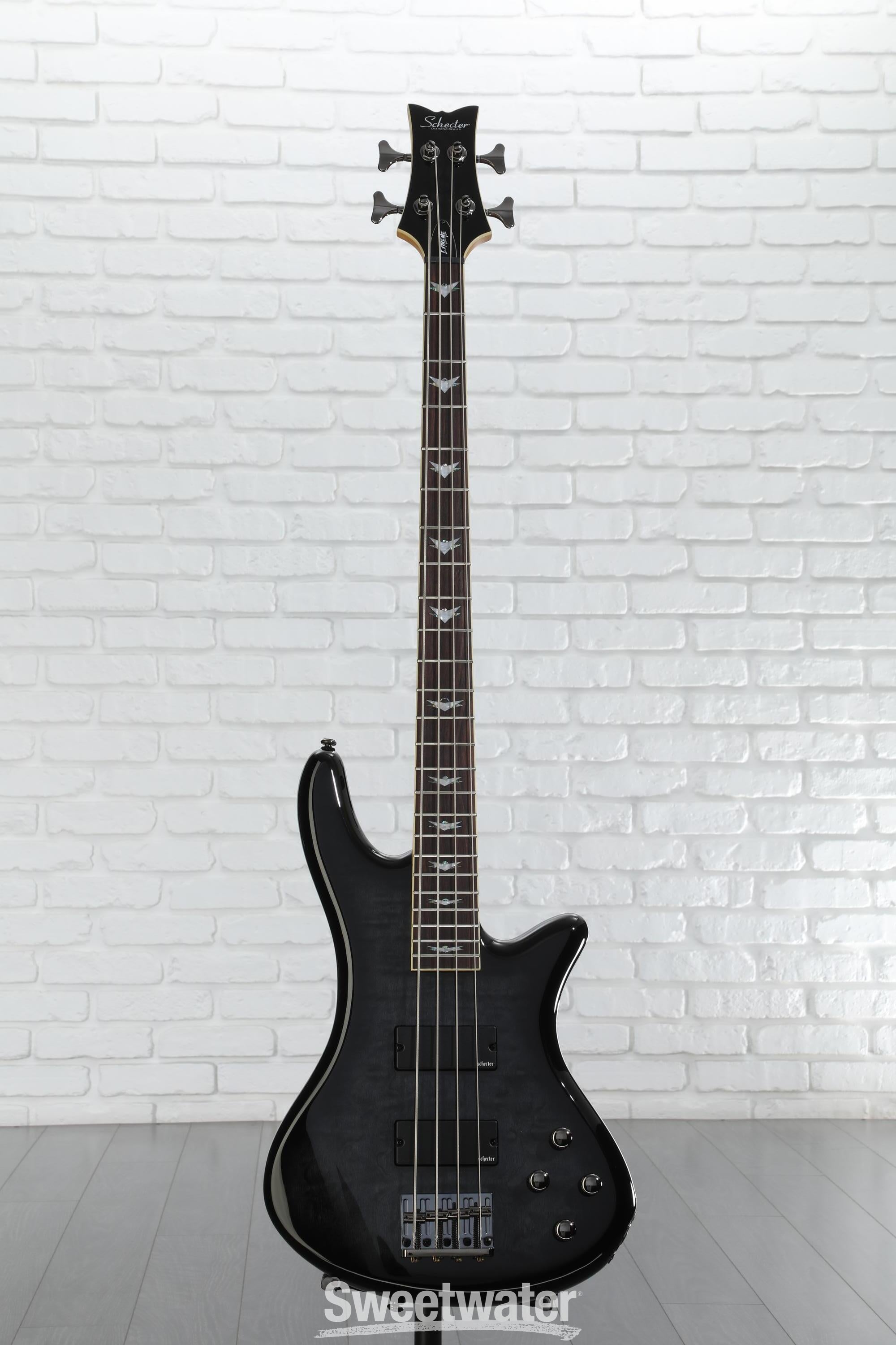 Schecter Stiletto Extreme 4 Bass Guitar - See-Thru Black