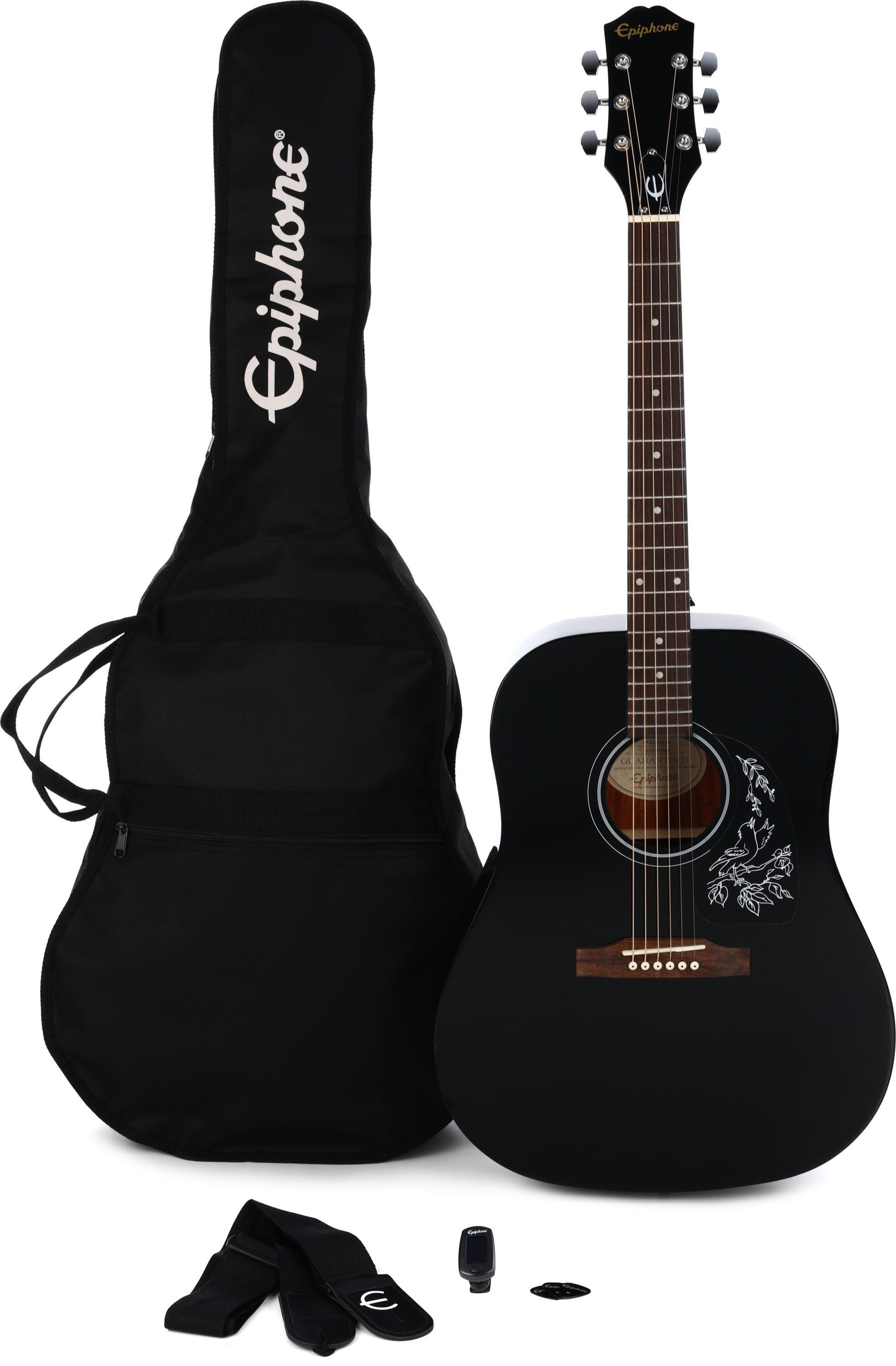 Epiphone Starling Acoustic Guitar Starter Pack - Ebony