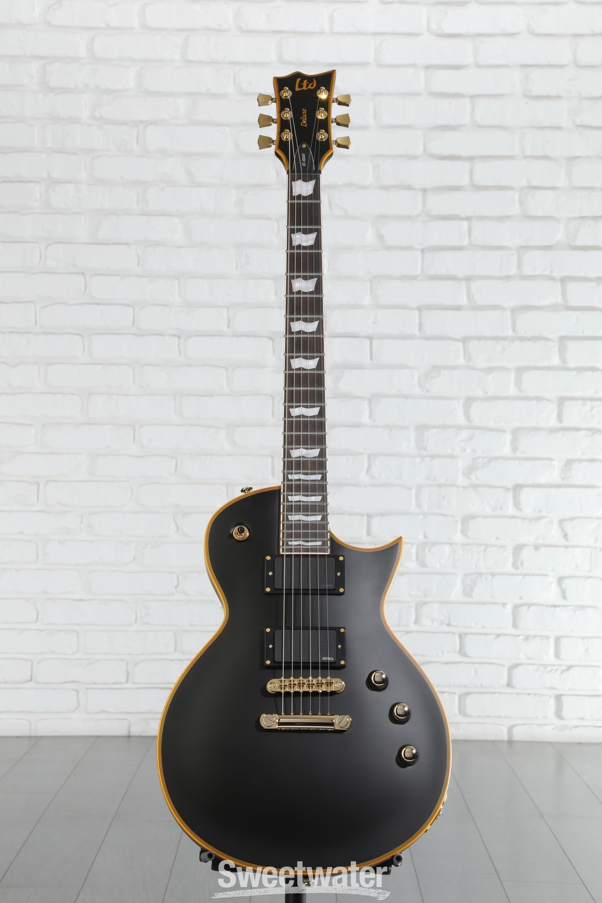 ltd ec1000 deluxe ビンテージブラック Amazon.com: ESP LTD EC-1000 Duncan Electric Guitar, Vintage Black
