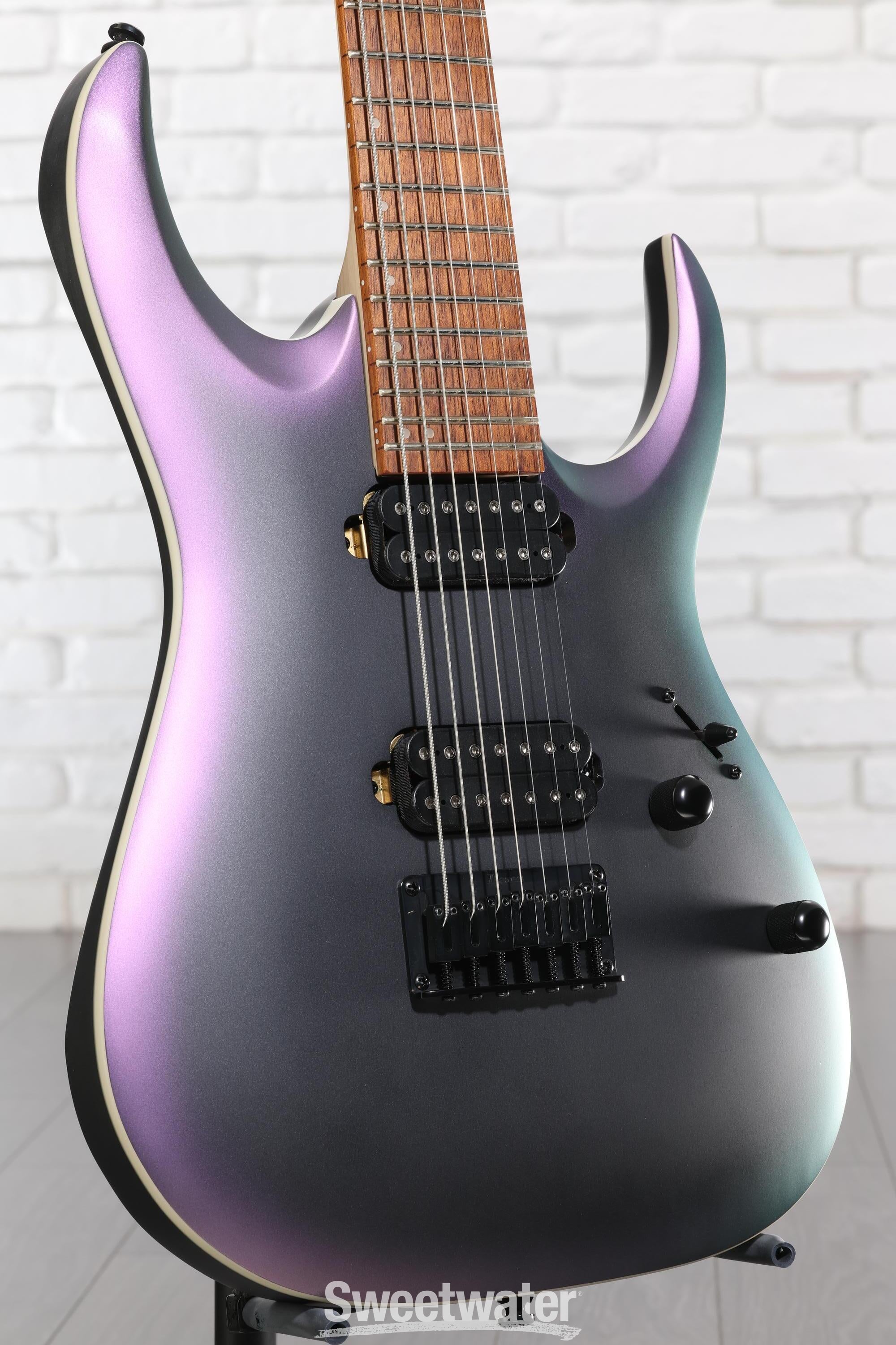 Photo of Ibanez Standard RGA742EX 7-string Electric Guitar - Black Aurora Burst Matte
