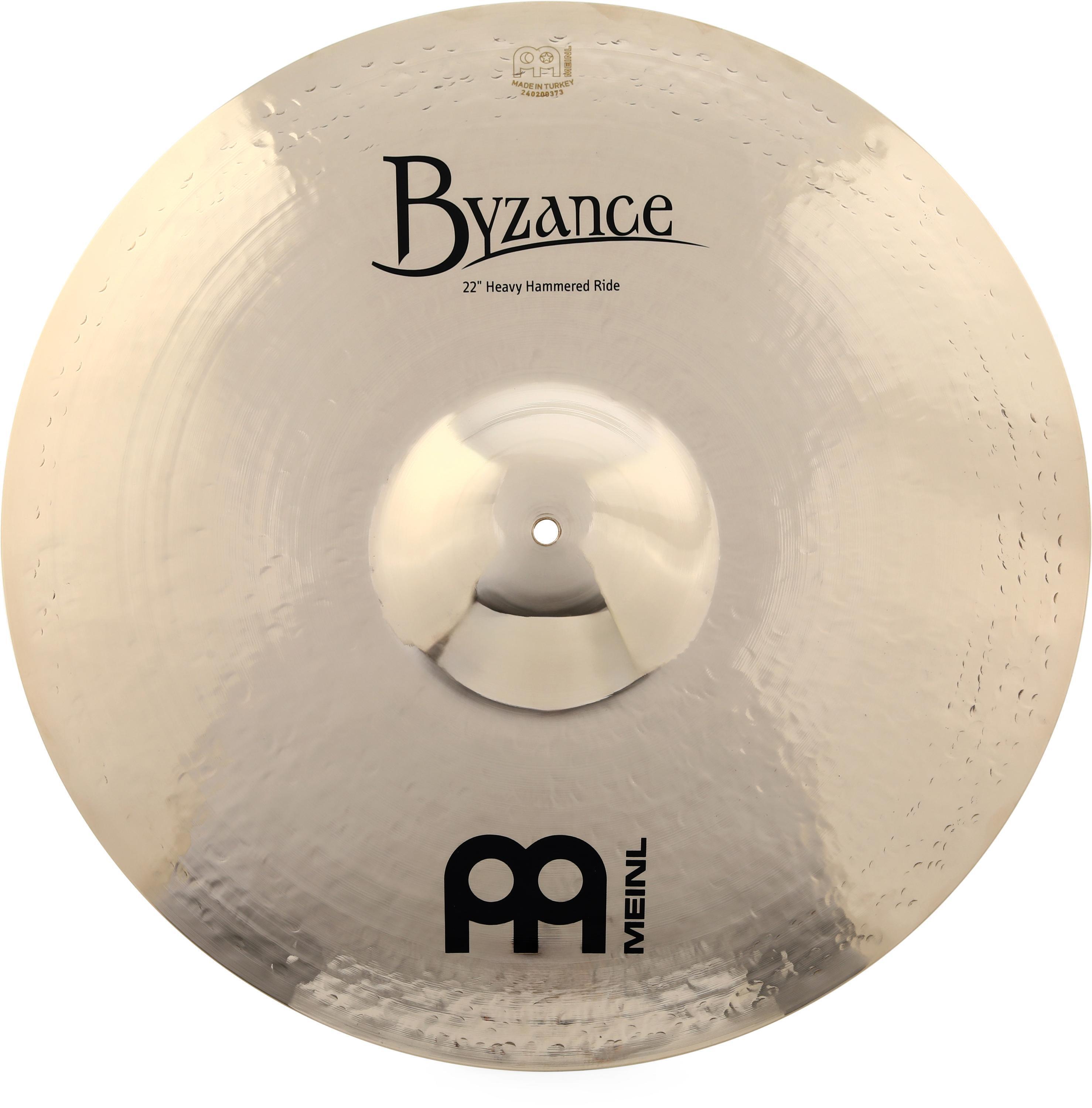 Meinl Cymbals 22-inch Byzance Brilliant Heavy-hammered Ride Cymbal |  Sweetwater