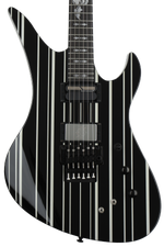 Photo of Schecter Synyster Gates Custom-S - Gloss Black with Silver Stripes