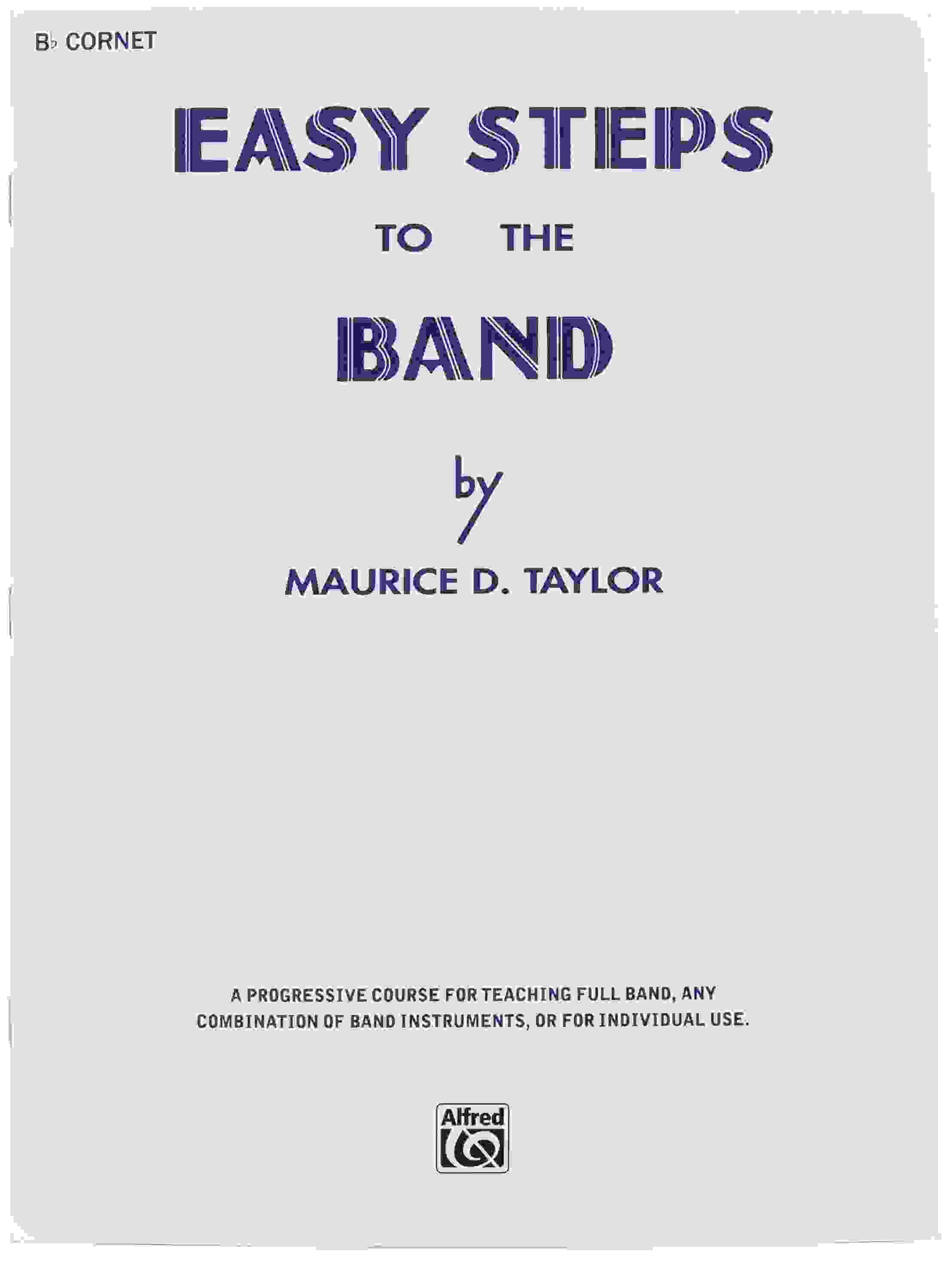 Alfred Easy Steps to the Band Book - Cornet/Trumpet