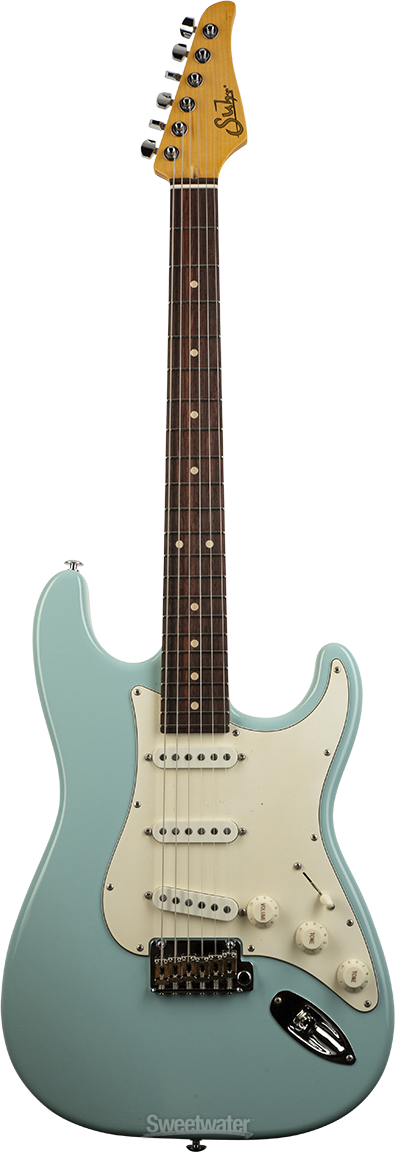 Suhr Classic S Antique SSS Electric Guitar - Sonic Blue, Light Aging |  Sweetwater