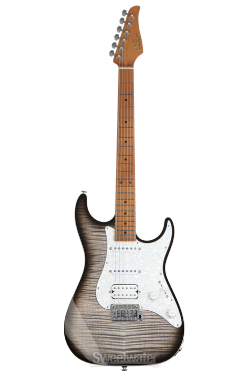 Suhr Standard Plus Guitar, Trans Whale Blue Burst, Roasted