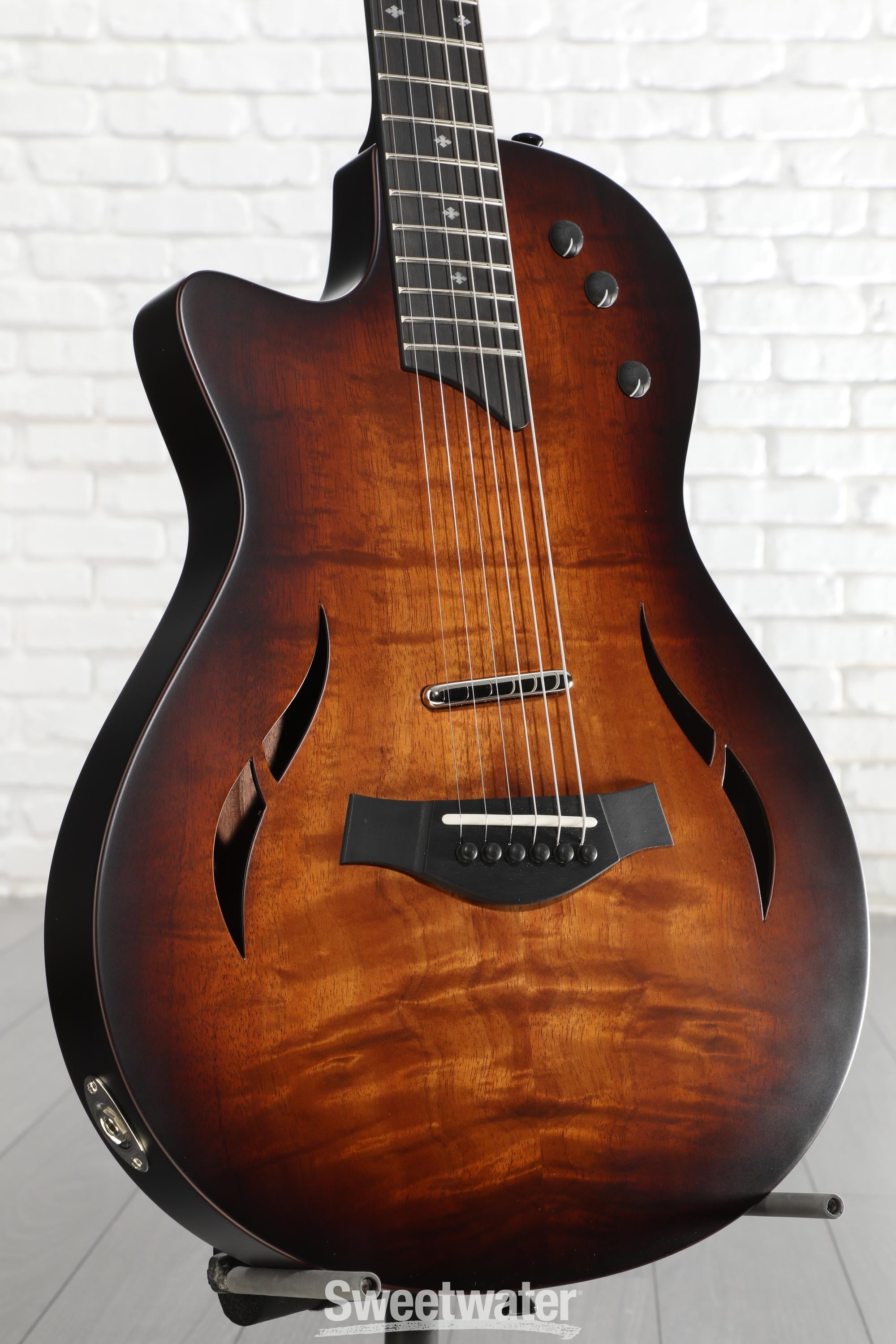 Photo of Taylor T5z Classic Koa Left-handed Hollowbody Acoustic-electric Guitar - Shaded Edgeburst