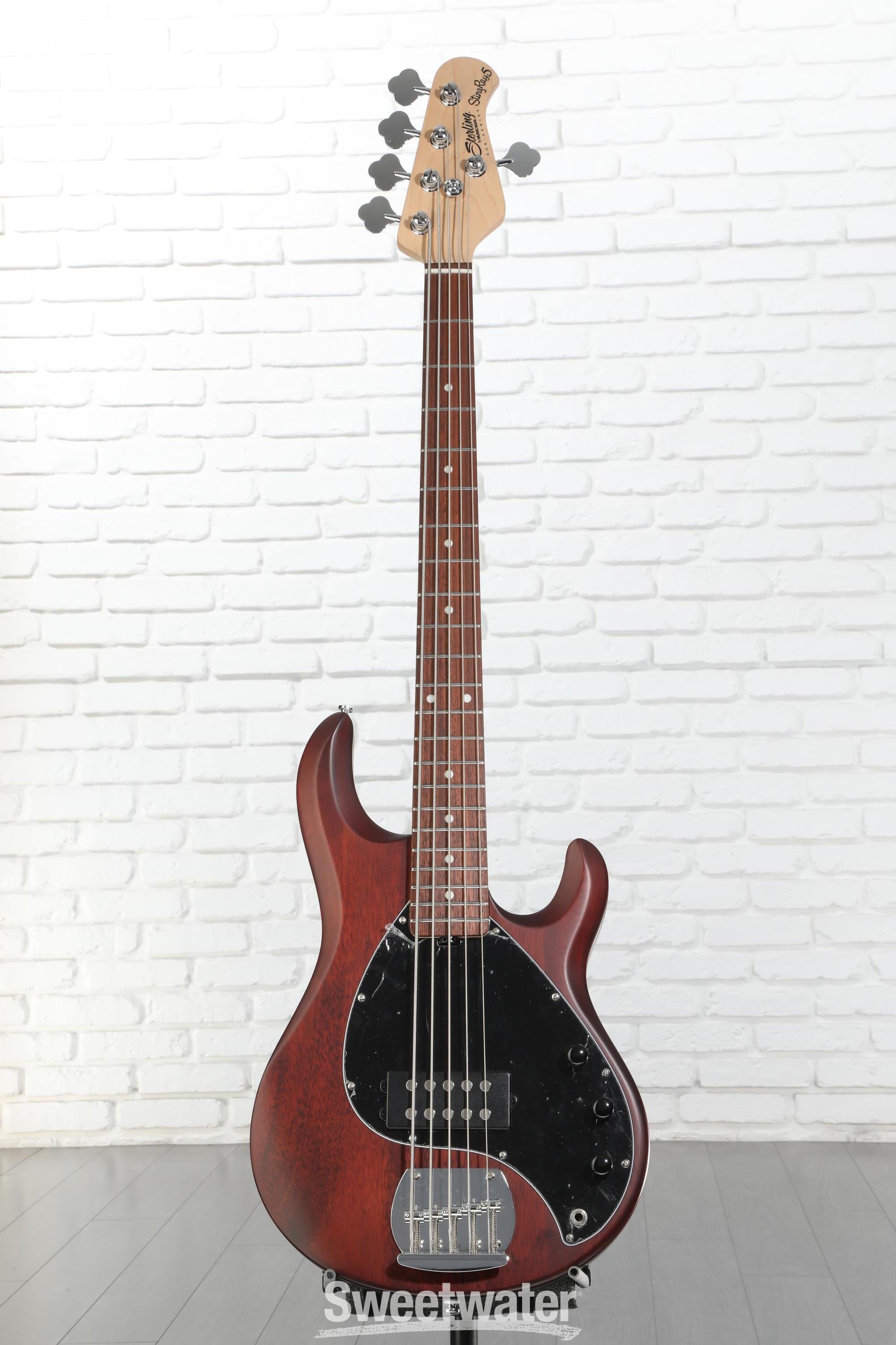 Sterling By Music Man StingRay RAY5 Bass Guitar - Walnut
