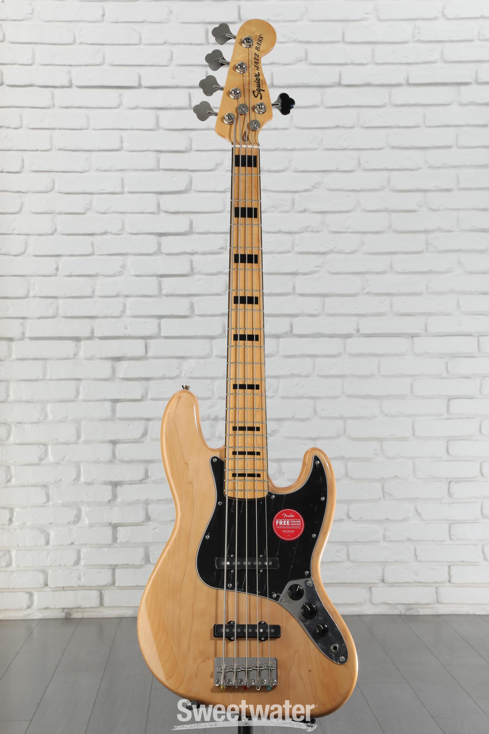 Squier Classic Vibe '70s Jazz Bass V - Natural with Maple