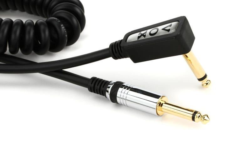 Vox VCC090BK VCC Vintage Straight to Right Angle Coiled Cable