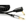 Photo of Vox VCC090BK VCC Vintage Straight to Right Angle Coiled Cable - 29.5 foot Black