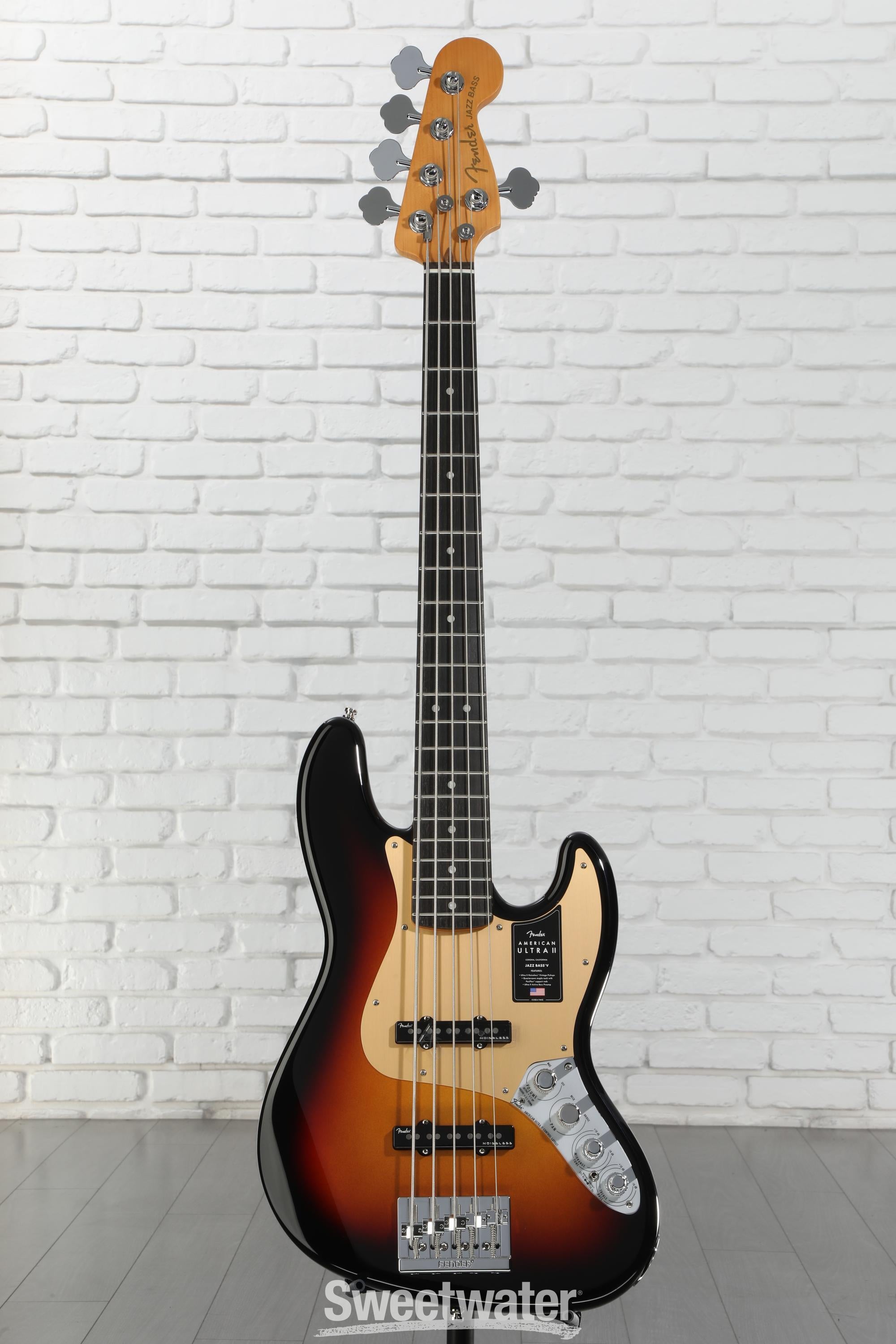 Fender American Ultra II Jazz Bass V - Ultraburst, Ebony