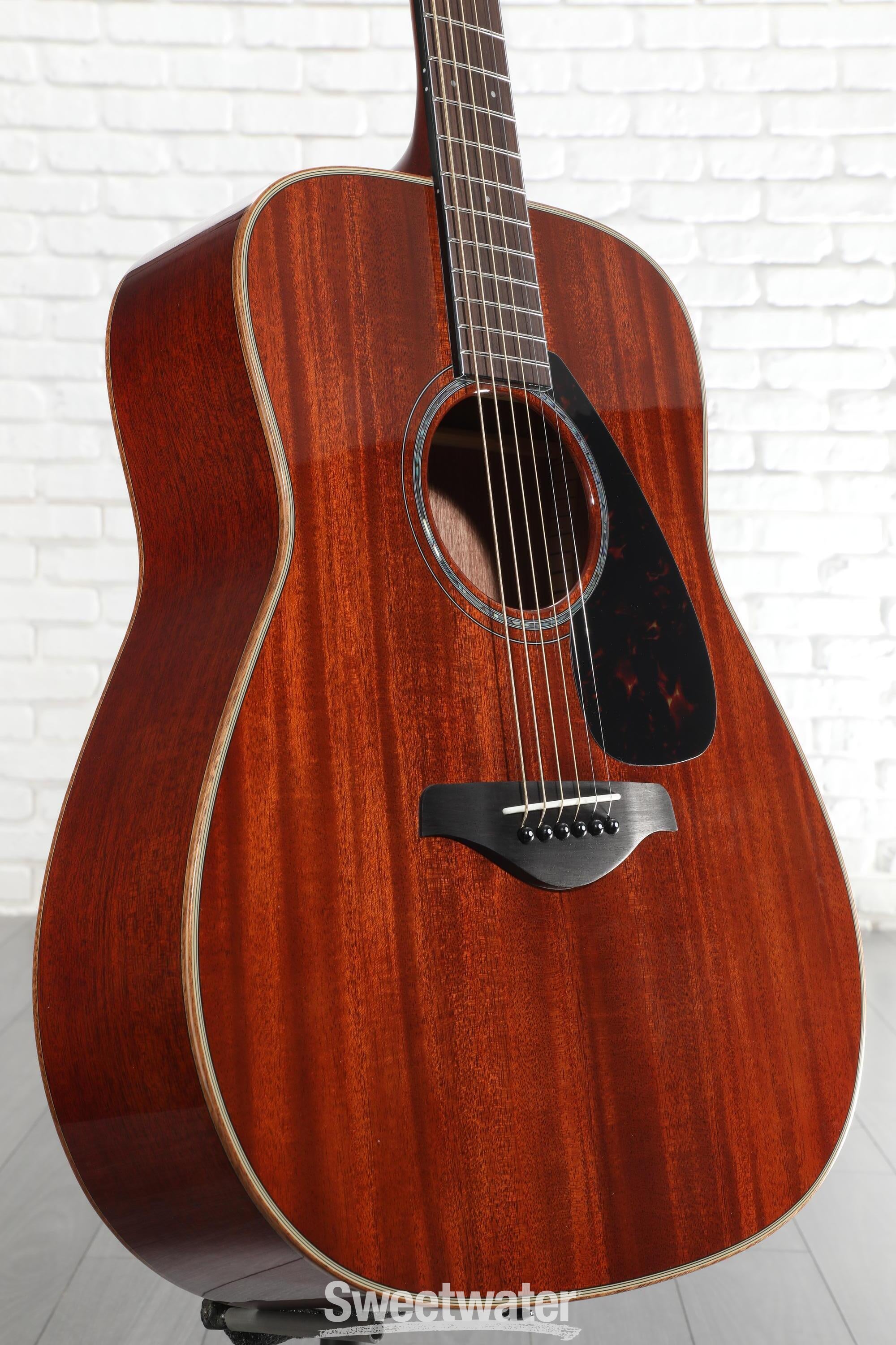 Yamaha FG850 Dreadnought Acoustic Guitar - Natural | Sweetwater