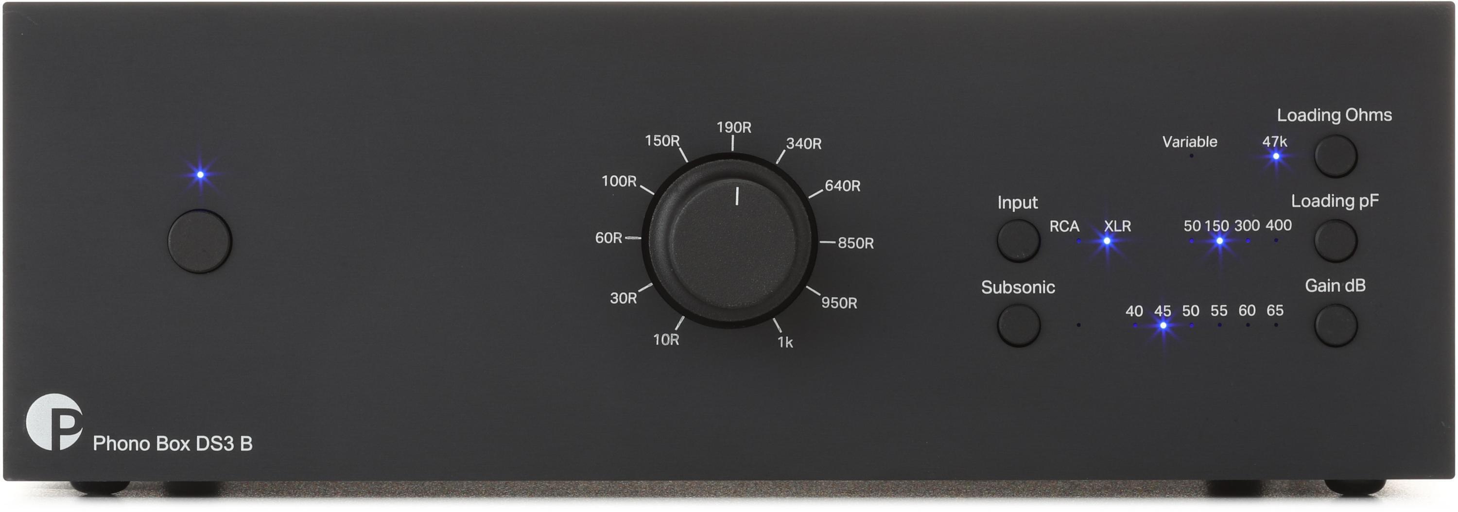 Pro-Ject Phono Box DS3 B Balanced MM/MC Phono Preamp - Black