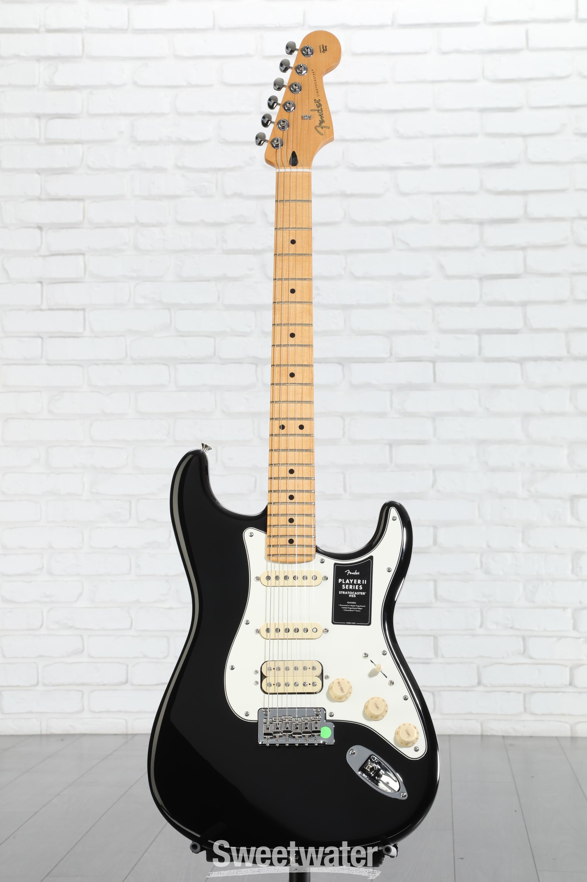 Fender Player II Stratocaster HSS Electric Guitar - Black with