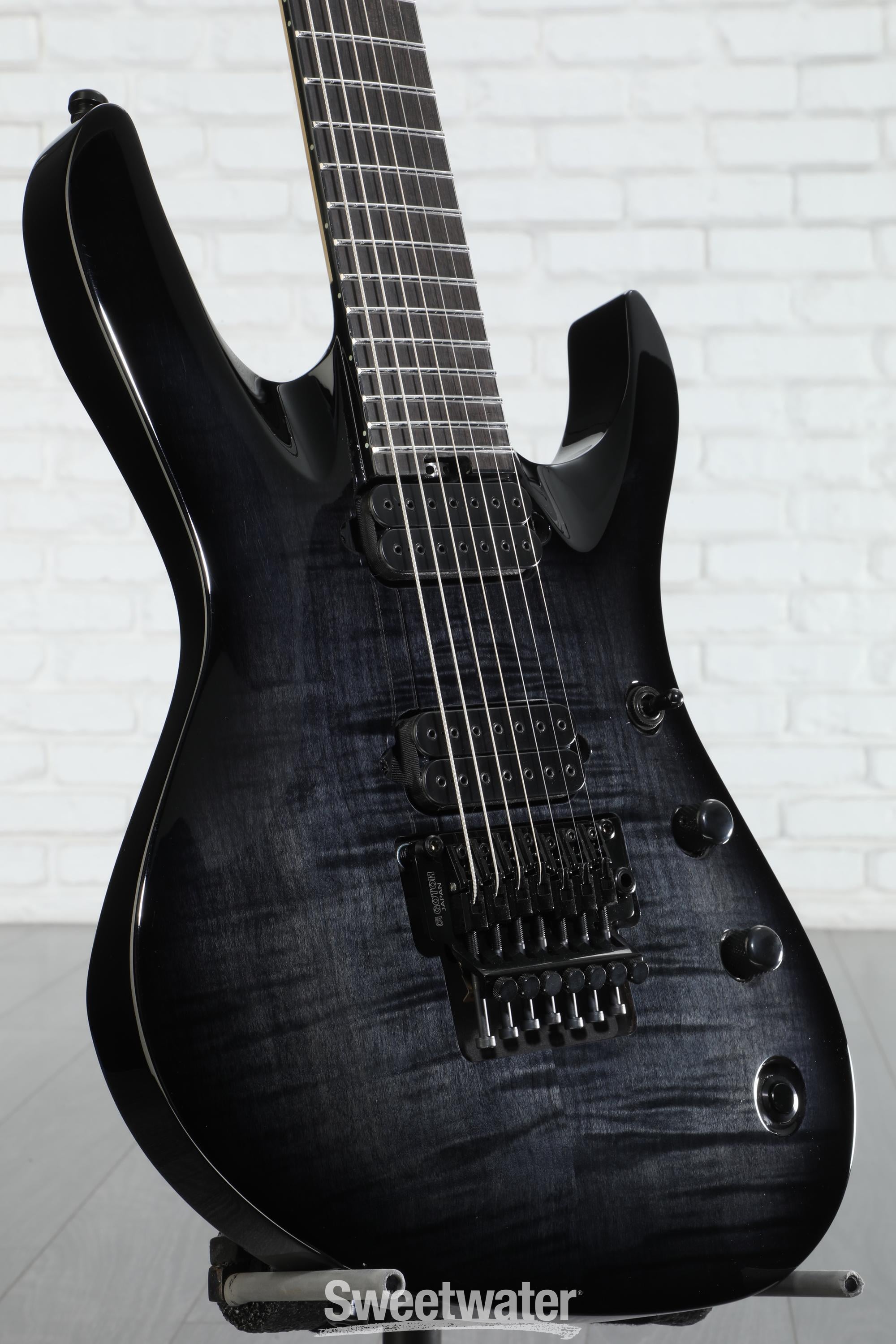 Photo of Jackson Pro Plus Chris Broderick Soloist 7 Electric Guitar - Transparent Black