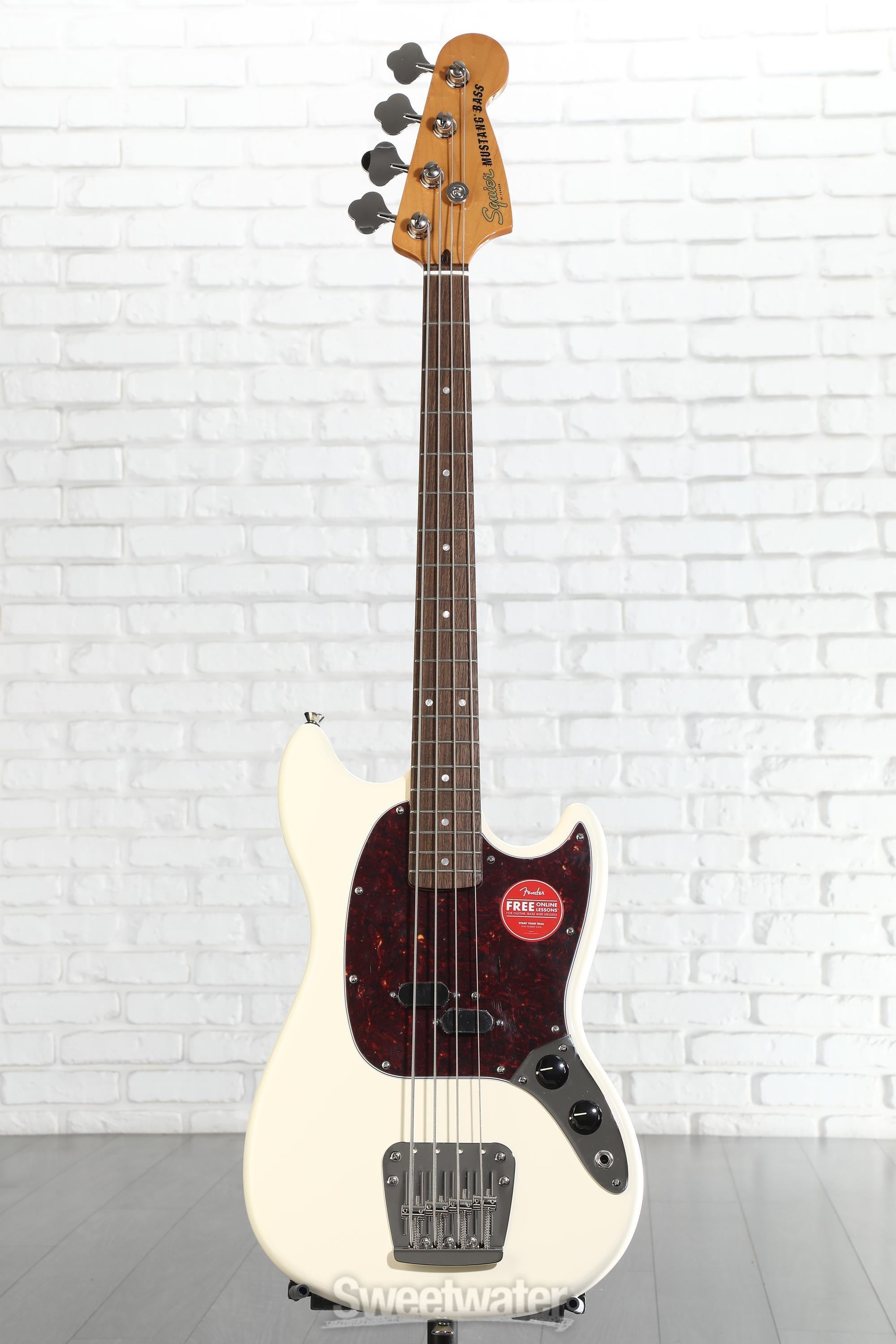 Squier Classic Vibe '60s Mustang Bass - Olympic White | Sweetwater