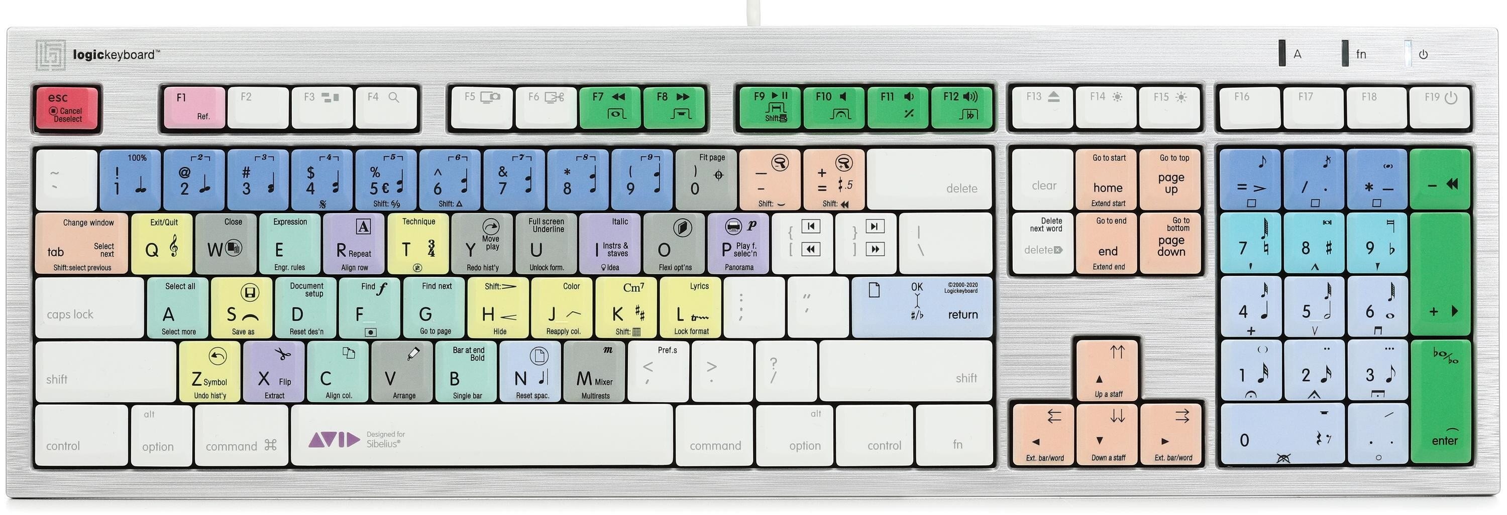 LogicKeyboard ALBA Mac Keyboard - Avid Sibelius | Sweetwater