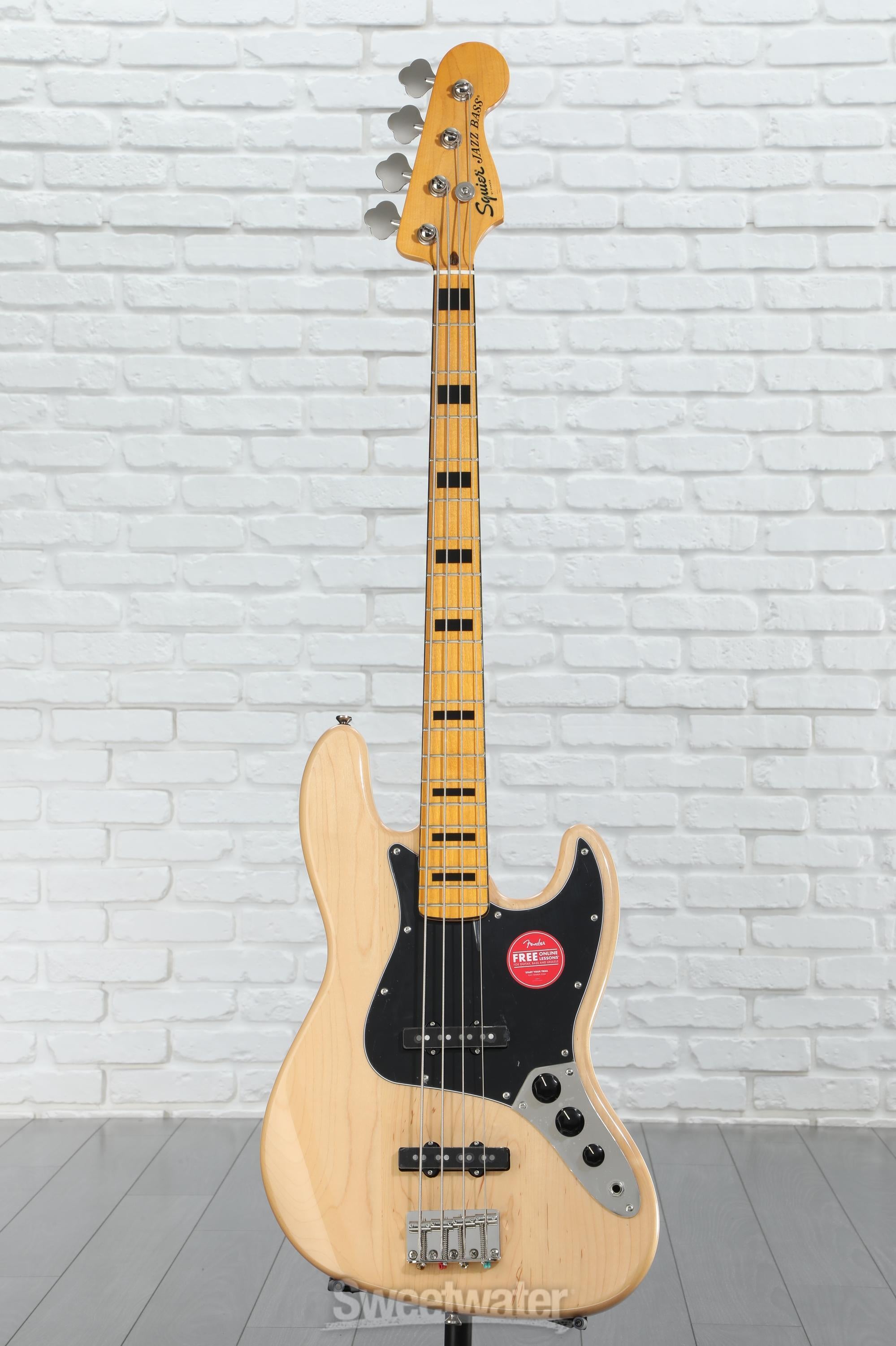 Squier Classic Vibe '70s Jazz Bass - Natural | Sweetwater