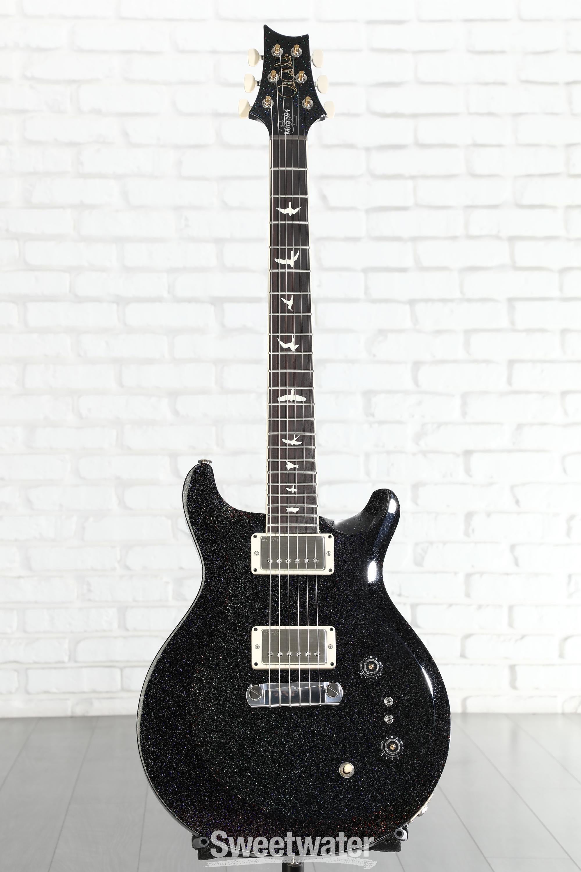 PRS S2 Mira 594 Electric Guitar - Black Rainbow Holoflake | Sweetwater