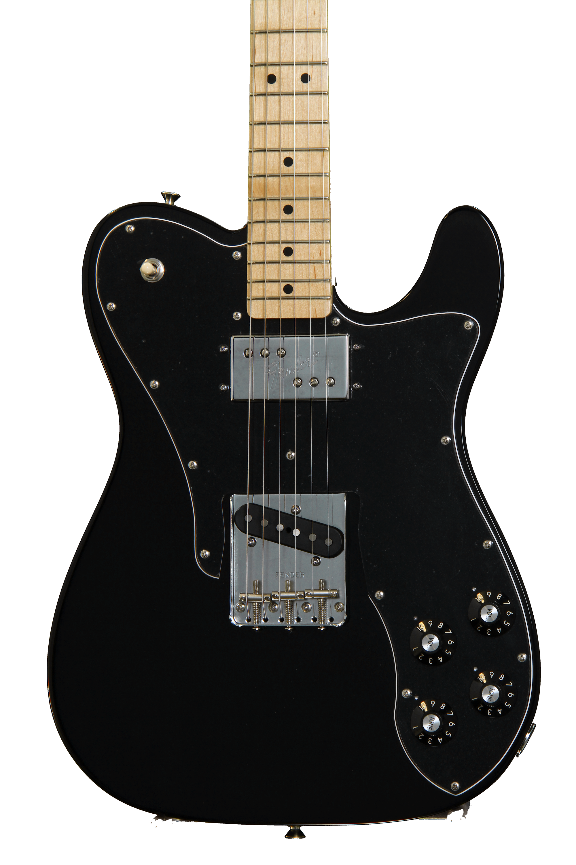 ❤️No,123❤️’72Telecaster Custom Oil Finish Fender '72 Telecaster Custom - Black w/ Maple Fingerboard | Sweetwater